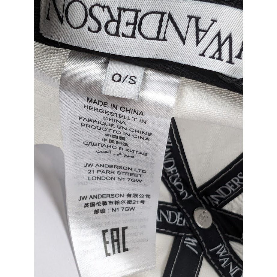 JW Anderson o1rshd1 Size: OS Baseball Cap in White Size ONE SIZE - 14 Thumbnail