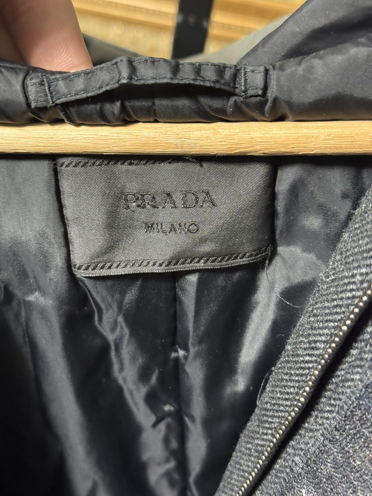 Prada Prada FW 2007 Colorblock Wool Long Coat Size US L / EU 52-54 / 3 - 3 Thumbnail