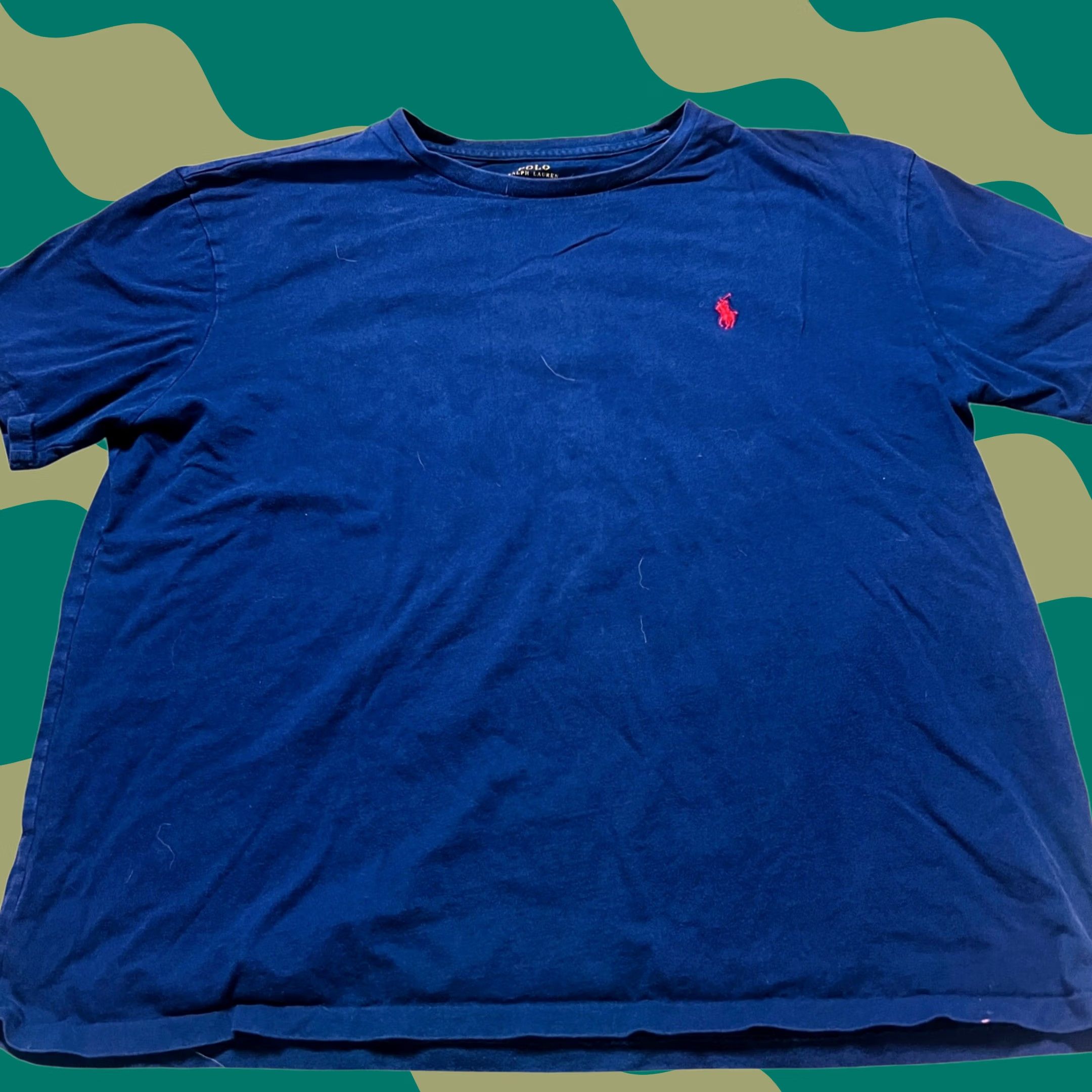Ralph Lauren Polo Ralph Lauren T Shirt Mens L Navy Blue Crew Neck Pony Logo Size US L / EU 52-54 / 3 - 1 Thumbnail