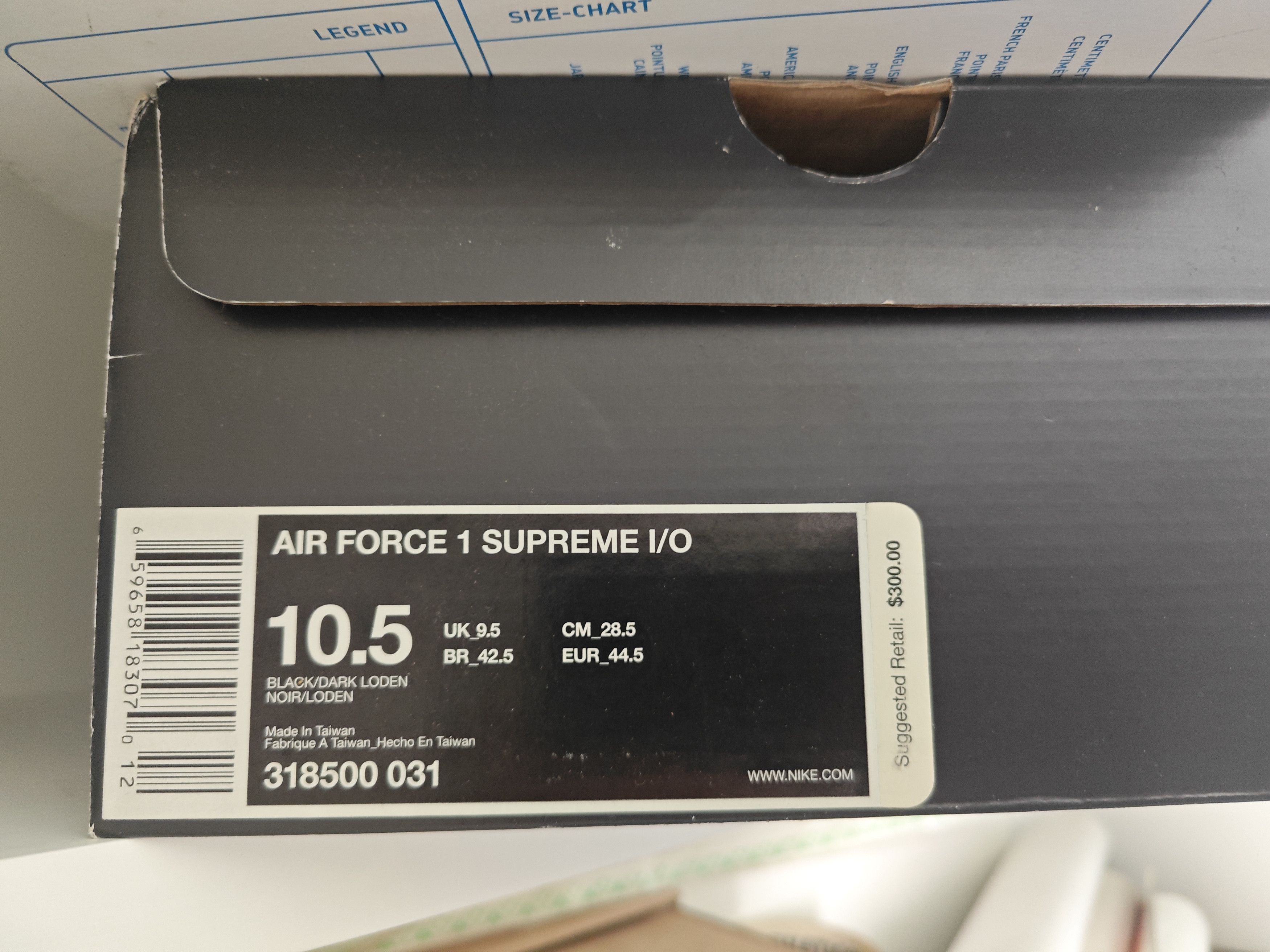 Nike Nike Air Force 1 Low Supreme I/O Black Crocodile (Size 11) Size US 11 / EU 44 - 8 Thumbnail