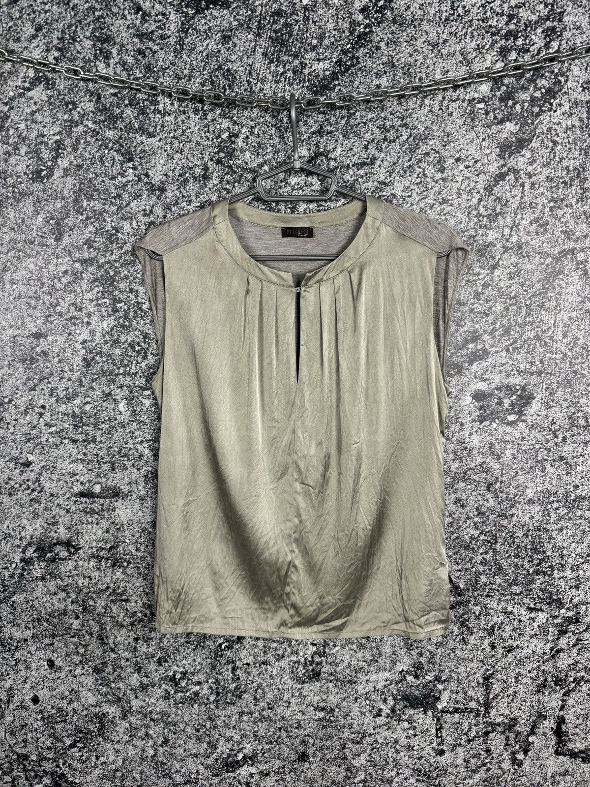 Peserico Women’s Peserico Tucot Sleeveless Top Blouse Italy Size M-L Size M / US 6-8 / IT 42-44 - 1 Thumbnail