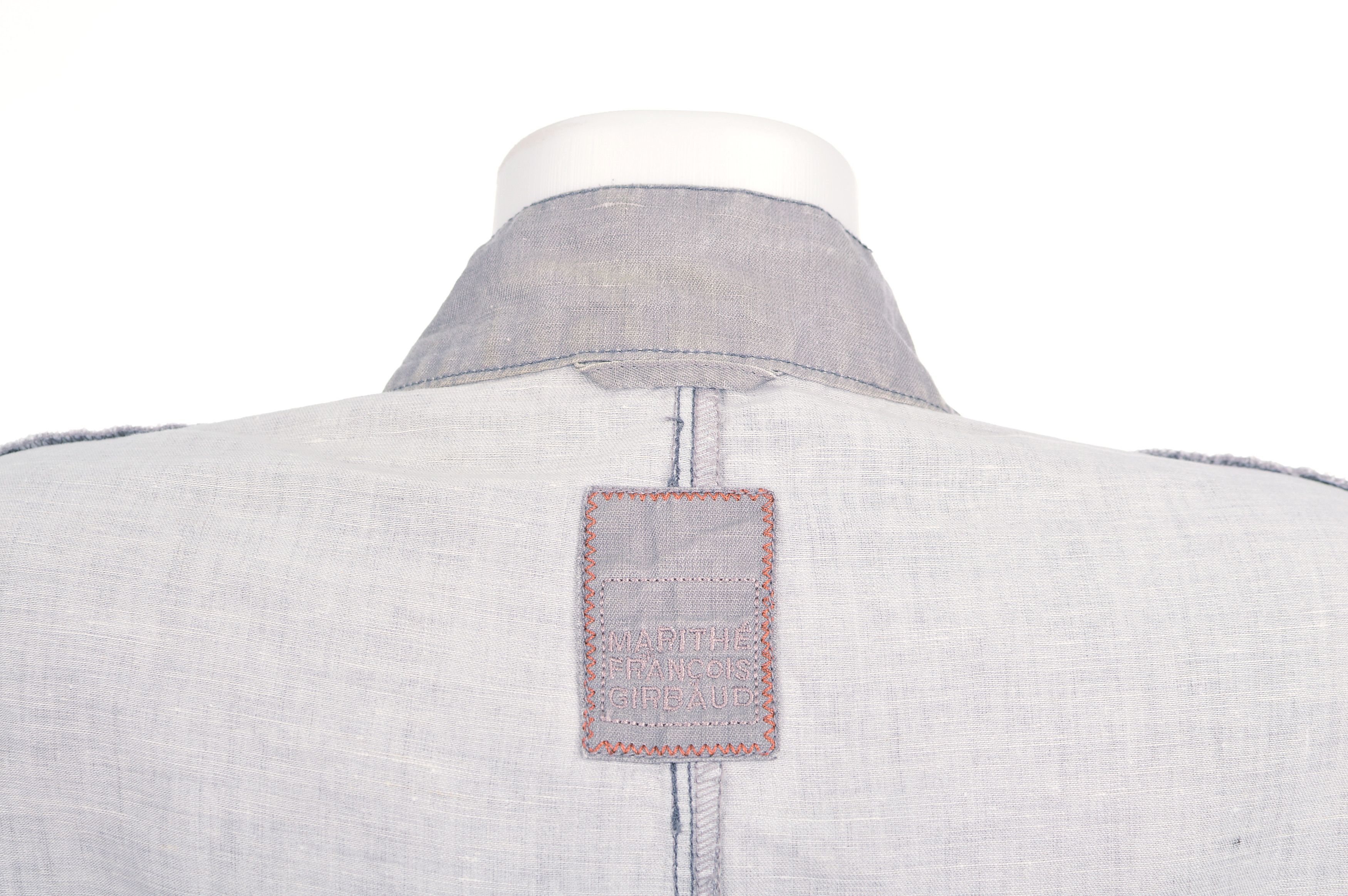 Marithe + Francois Girbaud Vintage Marithe Francois Girbaud Linen Cotton Blend Jacket Size M / US 6-8 / IT 42-44 - 6 Thumbnail