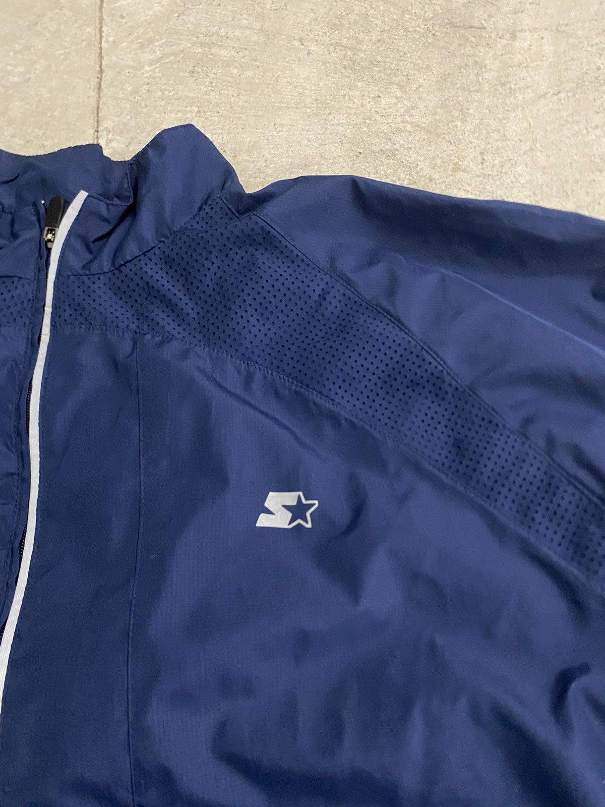Starter Starter Navy Blue Nylon Track Jacket Size US XXL / EU 58 / 5 - 3 Thumbnail