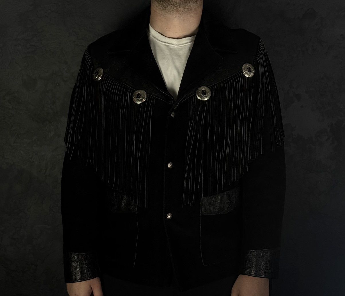Schott Rare Schott NYC Western Vintage Genuine Suede Leather Jacket Size US L / EU 52-54 / 3 - 1 Thumbnail