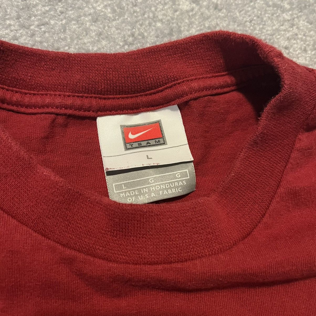 Nike Vintage 2000s Nike Alabama University Swoosh Longsleeve Tee Size US L / EU 52-54 / 3 - 4 Thumbnail