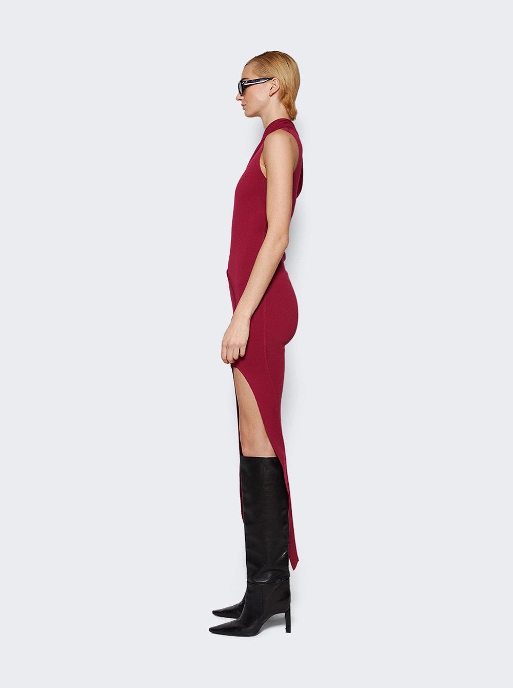 Rick Owens o1mle0426 Athena Dress in Fuchsia Pink Size S / US 4 / IT 40 - 4 Thumbnail