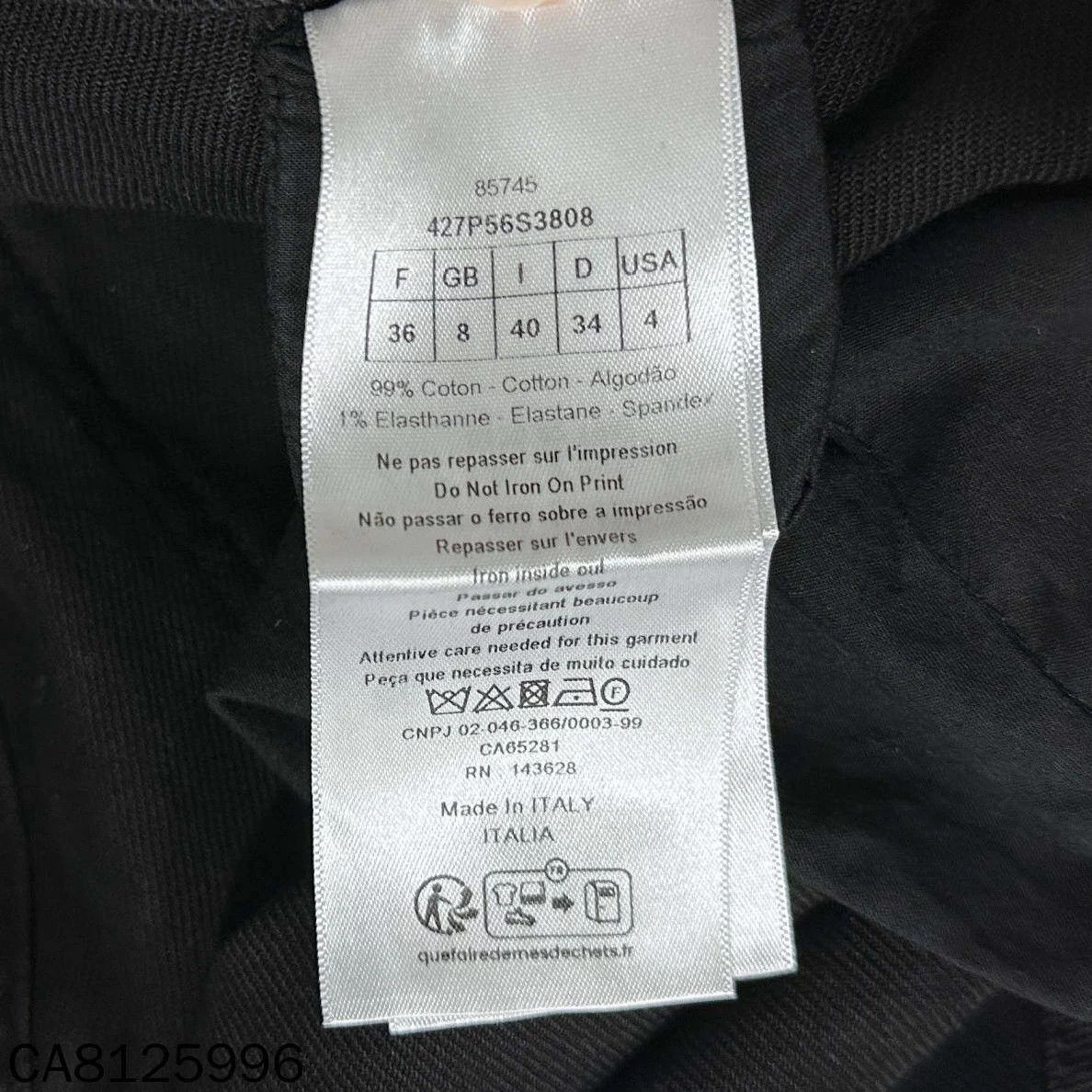 Dior Dior SS24 Black White Ink Jeans W36 Size 26" / US 2 / IT 38 - 4 Thumbnail