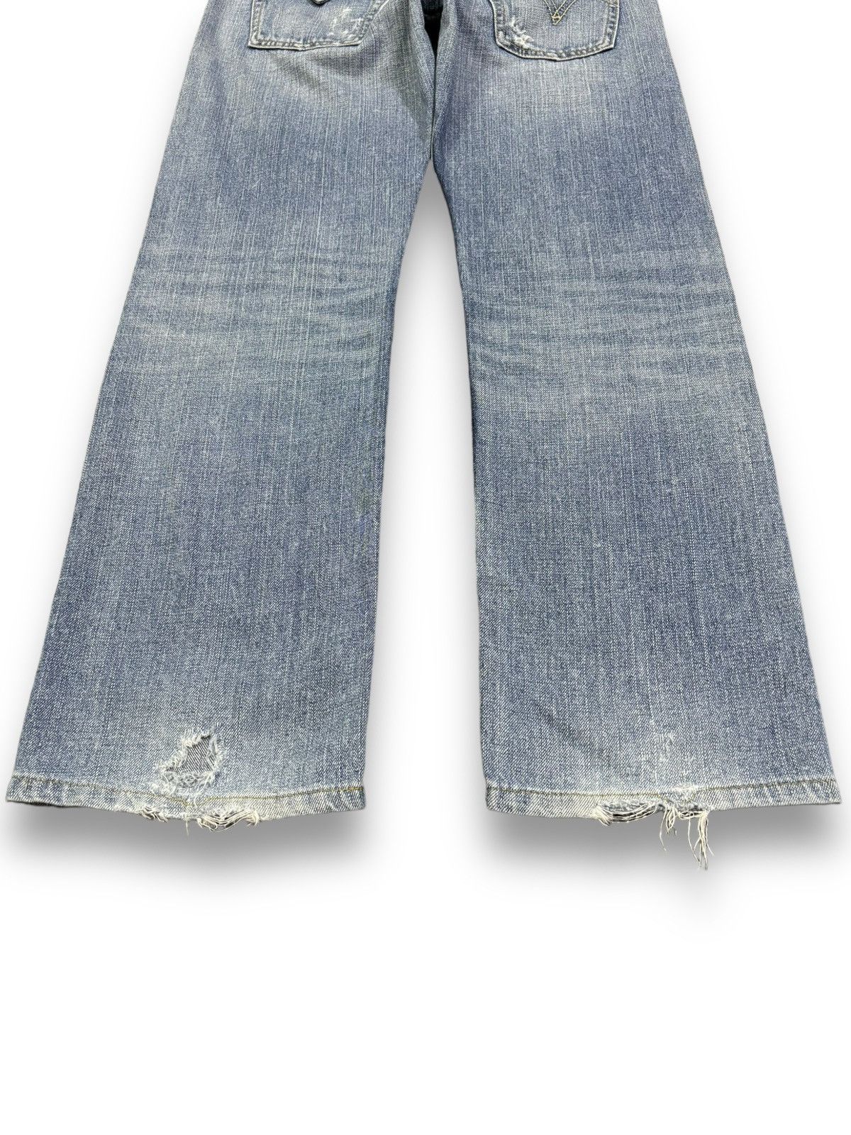 Levi's Vintage 2000s Levis Blue Washed Loose Fit Distressed Jeans Size US 29 - 14 Thumbnail