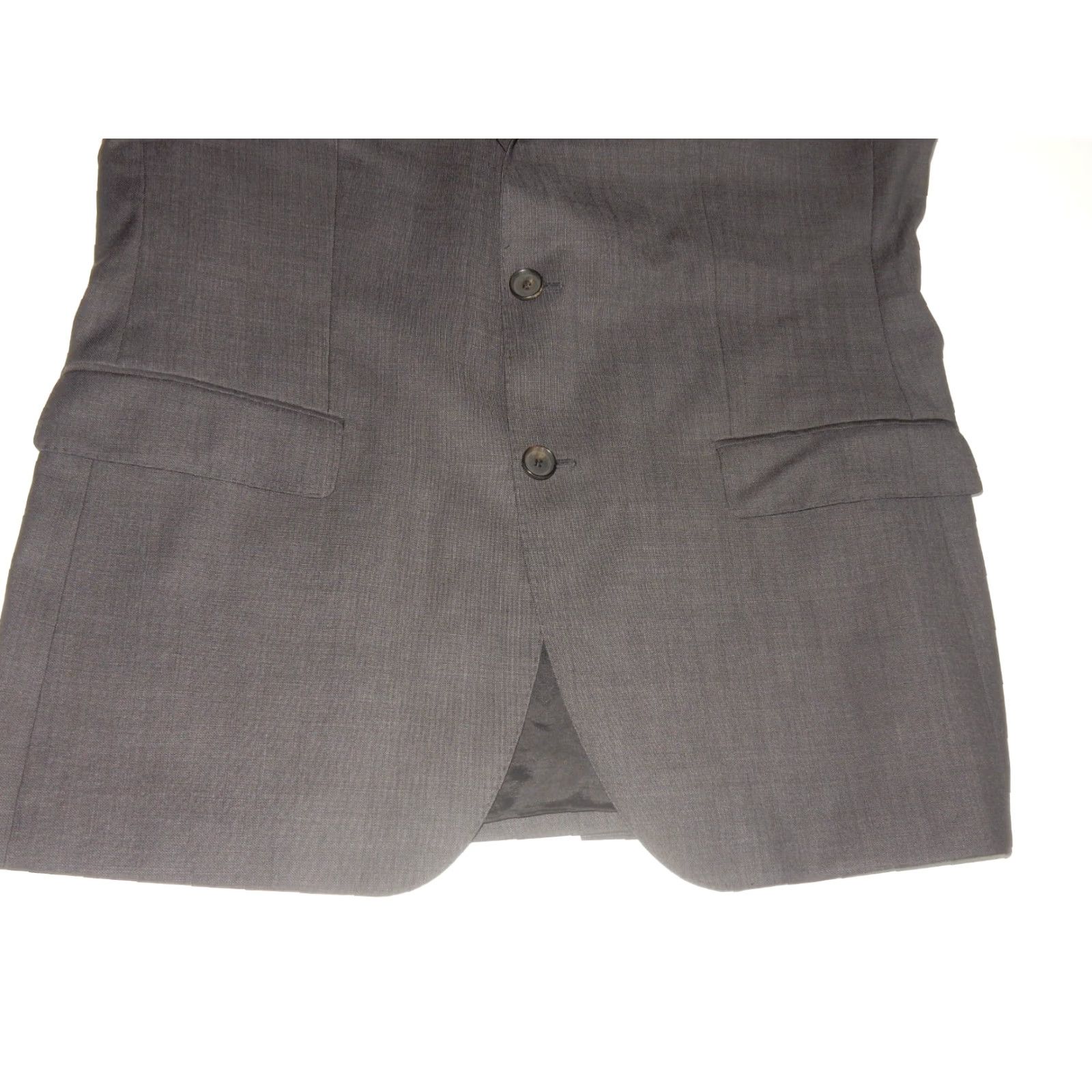 Hugo Boss VINTAGE HUGO BOSS Men's Wool Suit Jacket Pants 54 Gray 2-Piece Regular Size 38x32 Size 54R - 3 Thumbnail