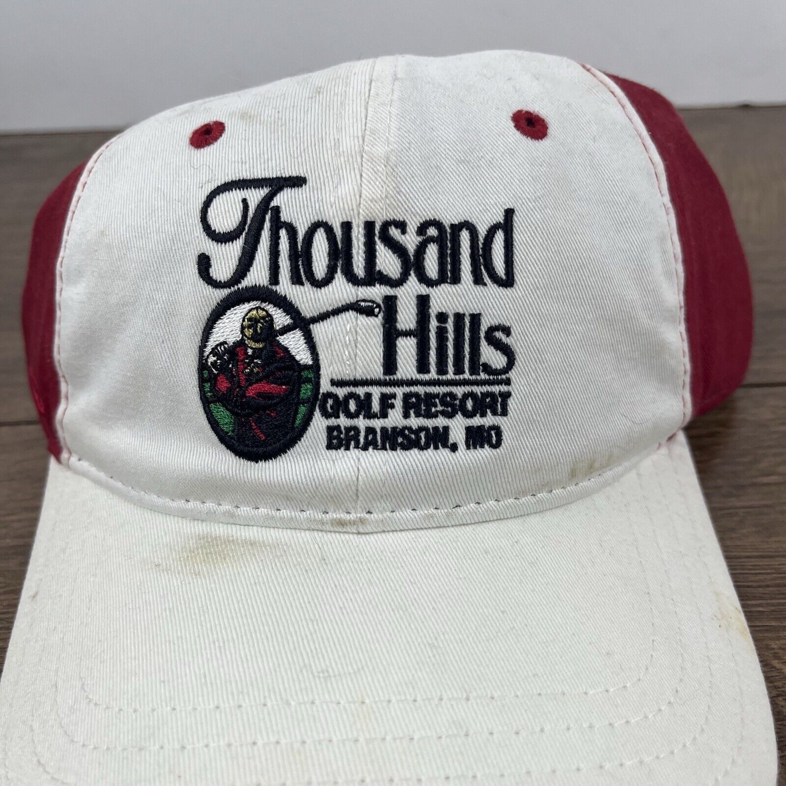 Other Thousand Hills Golf Resort Hat White Adjustable Hat White Br Size ONE SIZE - 6 Thumbnail