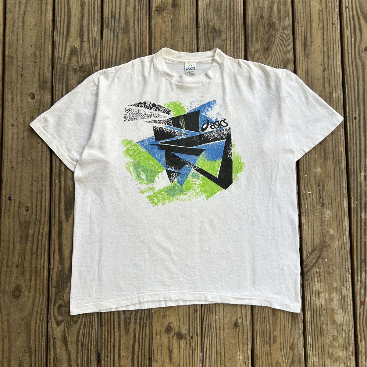 Asics × Vintage Vintage 90s Asics Promo T-Shirt Size US XL / EU 56 / 4 - 2 Thumbnail