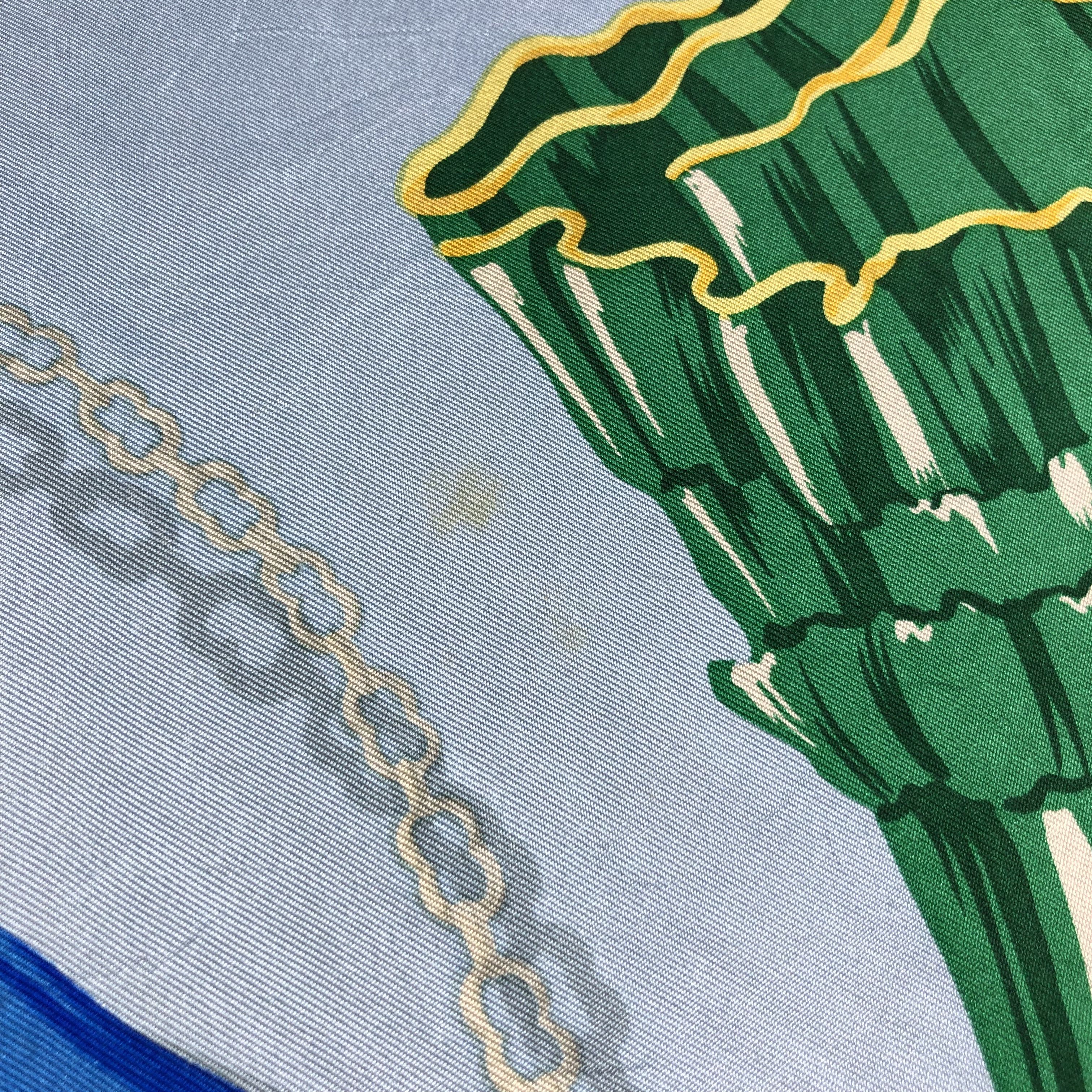 Vintage Rope Luxury Design Silk Scarf M462 Size ONE SIZE - 9 Thumbnail