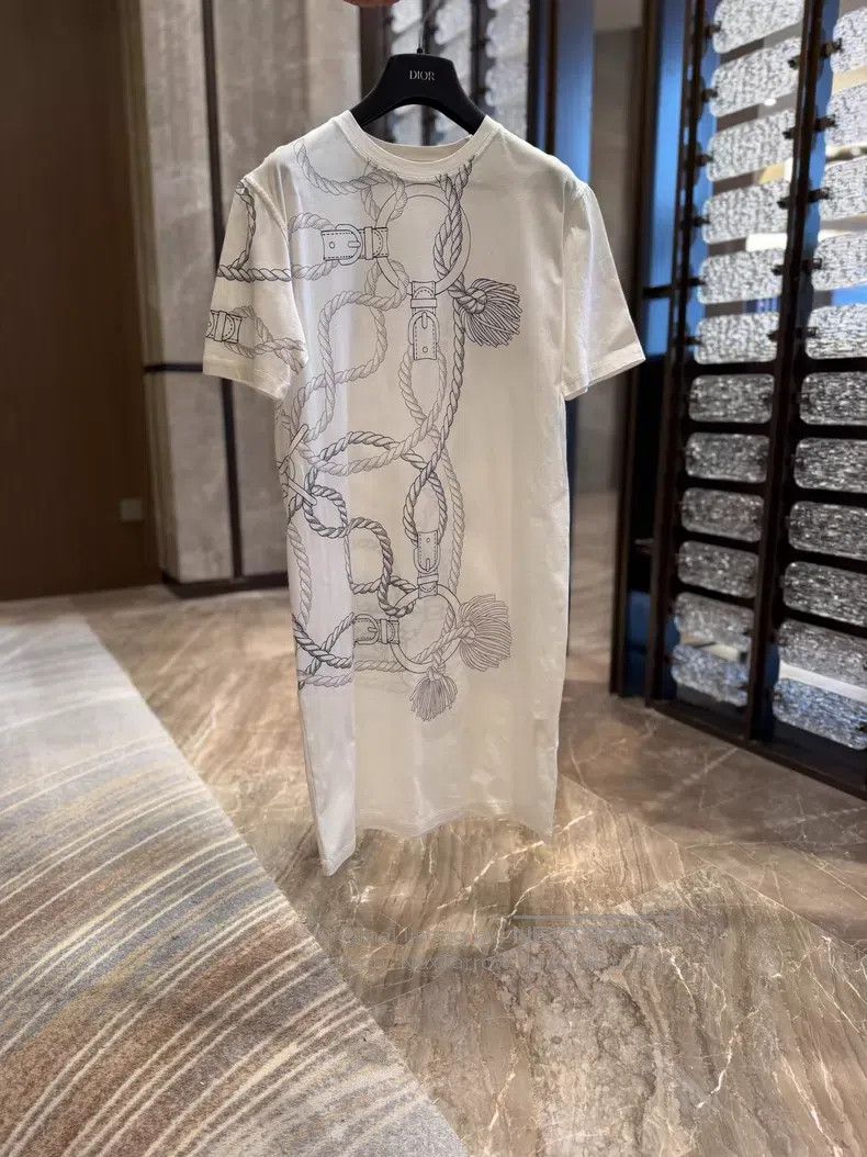 Hermes Hermes Dress, Classic Chain Pattern, 100% Cotton, Skin-fri Size XS / US 0-2 / IT 36-38 - 1 Thumbnail