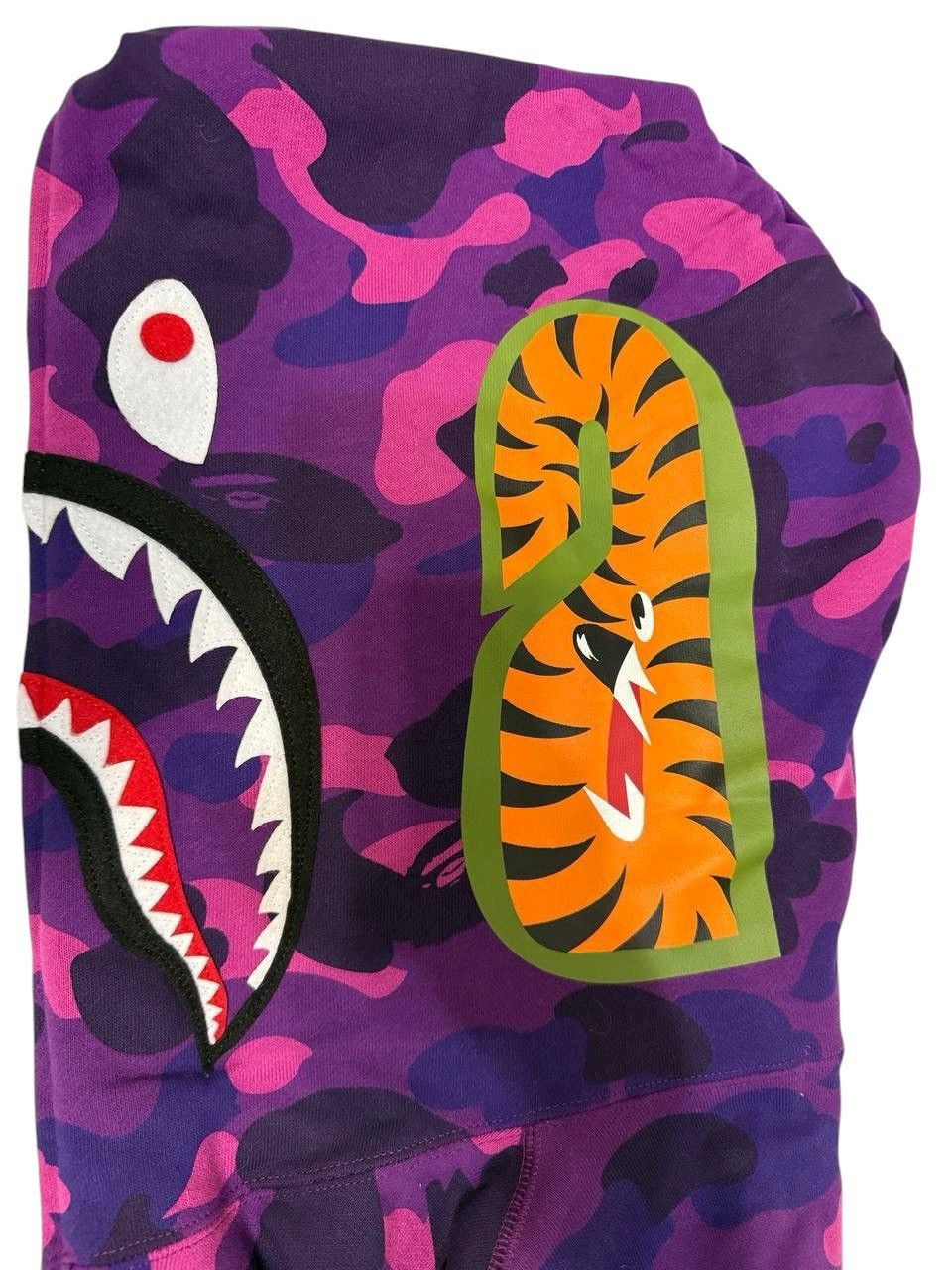 Bape Purple Shark Full Zip Up Hooded Bape Size US L / EU 52-54 / 3 - 4 Thumbnail