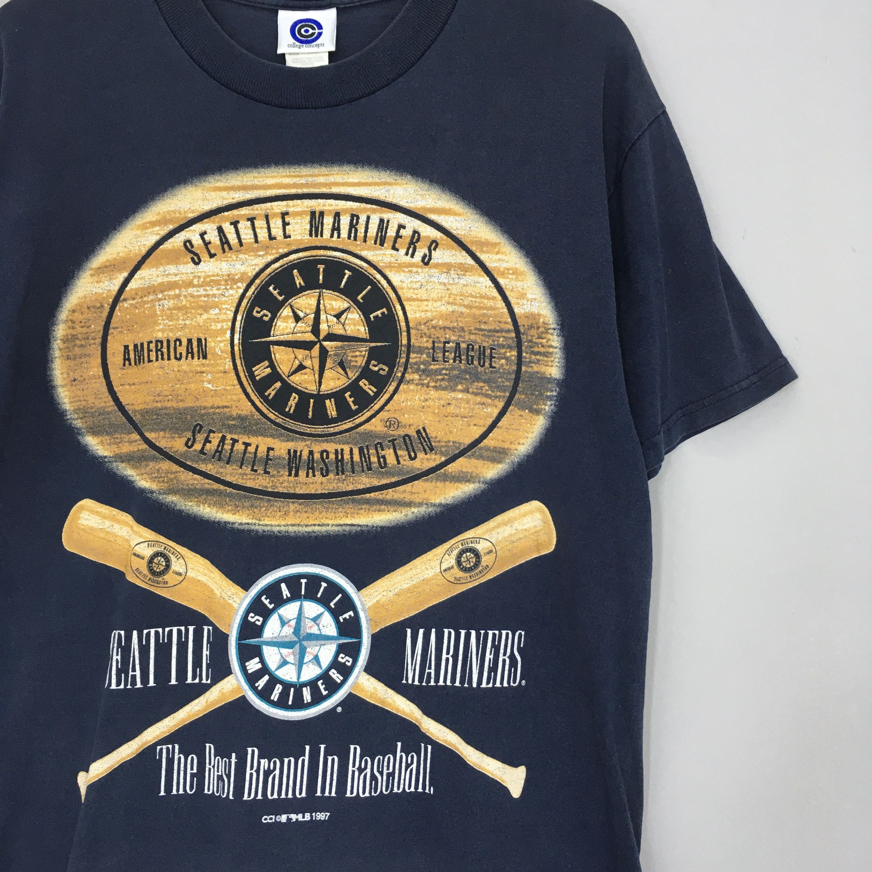 MLB Vintage 90s Seattle Mariners MLB T Shirt Large Size US L / EU 52-54 / 3 - 2 Thumbnail