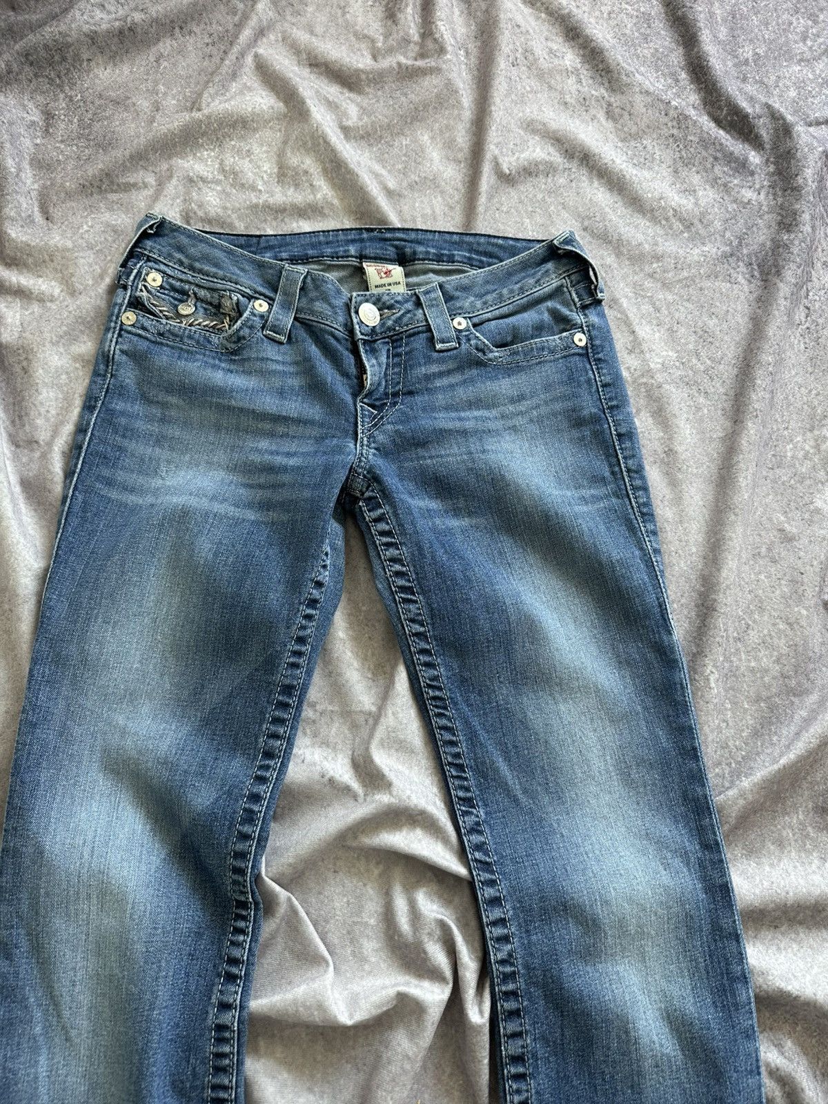 True Religion True Religion Straight Jeans Size 28" / US 6 / IT 42 - 8 Thumbnail