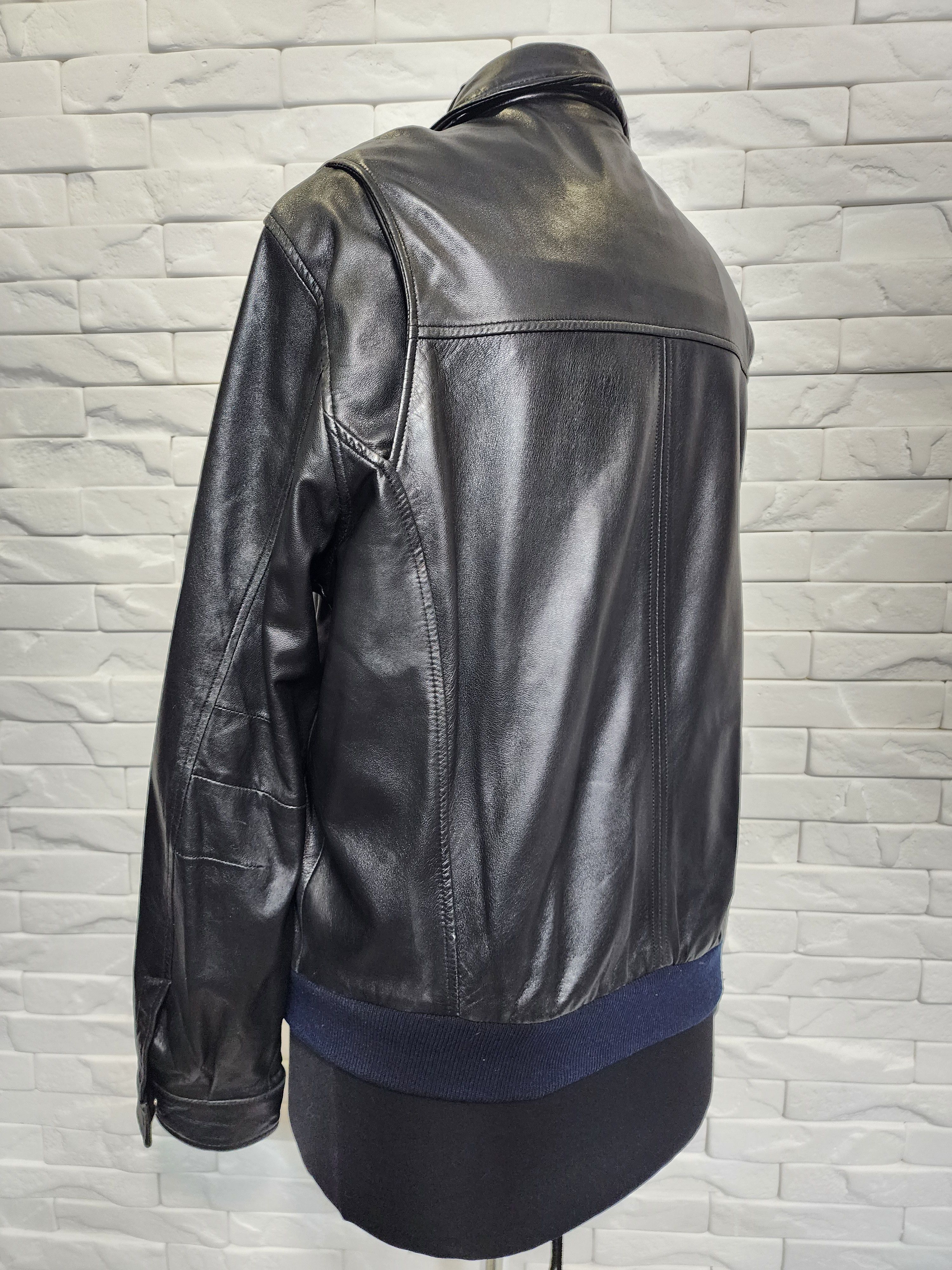 Pierre Cardin Exquisite Black Genuine Leather Jacket: Size US L / EU 52-54 / 3 - 7 Thumbnail