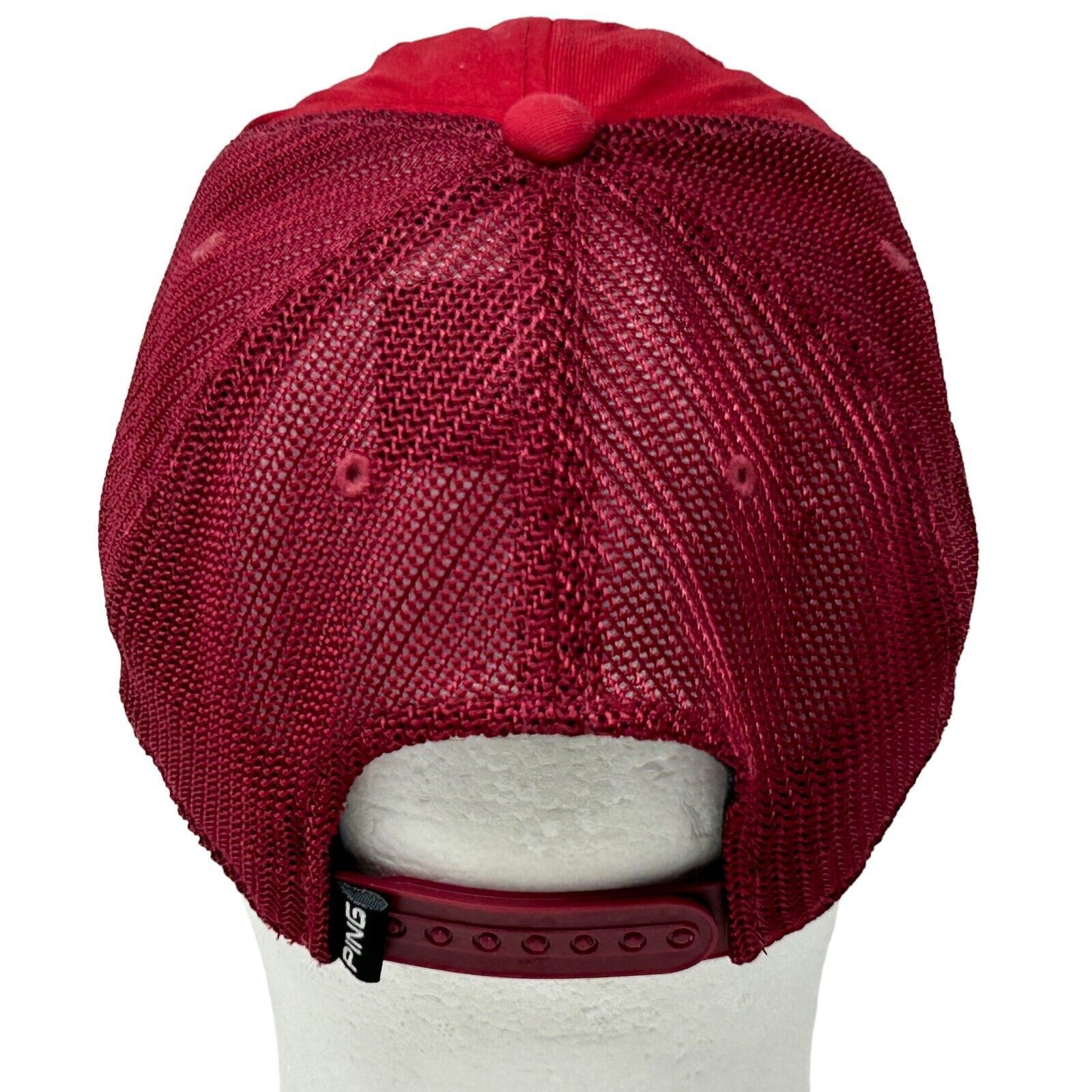 PING Ping Golf Patch Trucker Hat Baseball Cap Red Golfing Golfer Size ONE SIZE - 3 Thumbnail