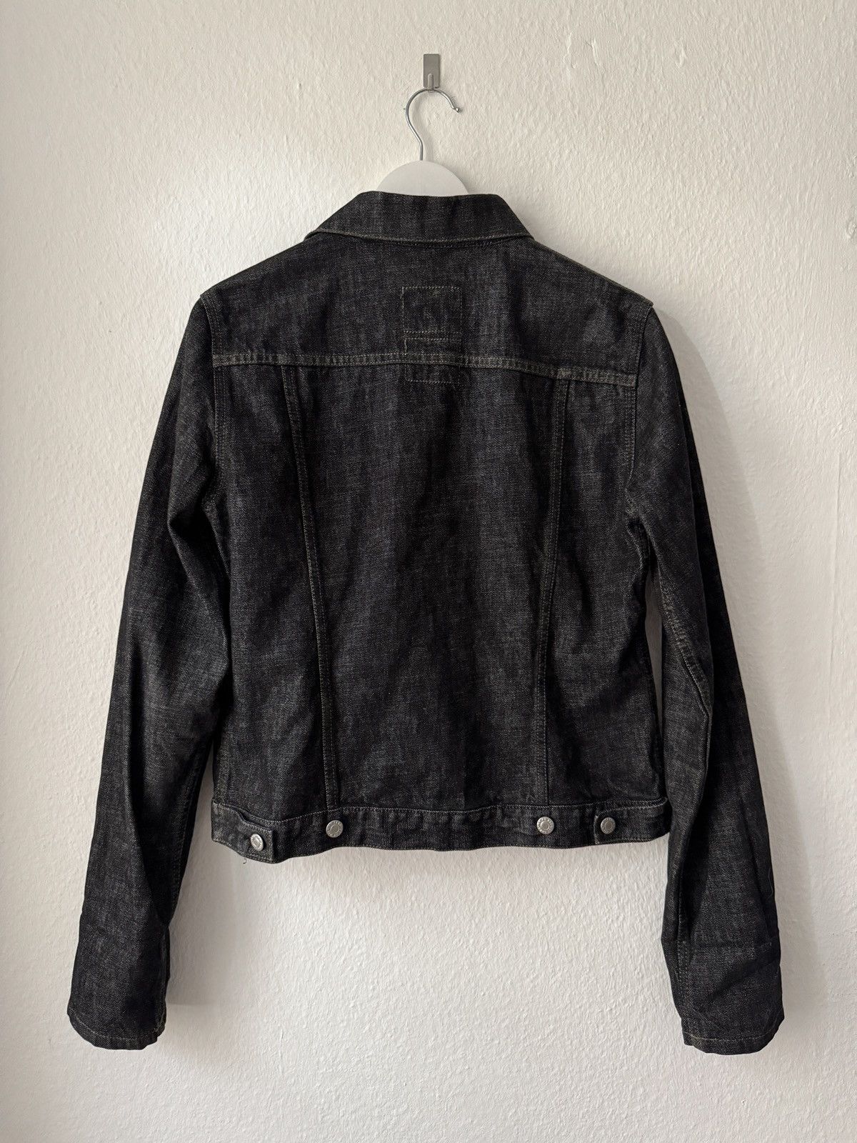 Helmut Lang Helmut Lang SS04 Raw Denim Jacket Black Slim 2 Pocket Unisex Size US M / EU 48-50 / 2 - 4 Thumbnail