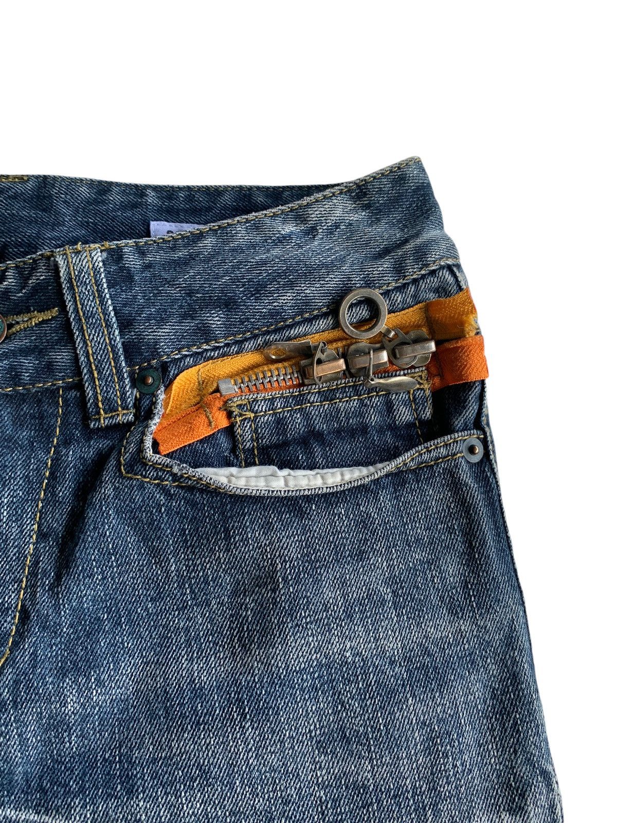 Tornado Mart Flare💥 Semantic Design Punk Style Rusty Distressed Denim☠️🎌 Size US 30 / EU 46 - 17 Thumbnail