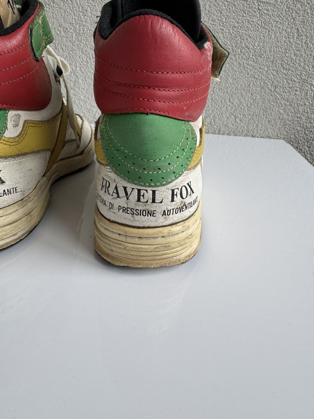 Vintage Vintage Travel Fox High Top Sneakers Leather Retro 80s Size US 8 / EU 41 - 5 Thumbnail