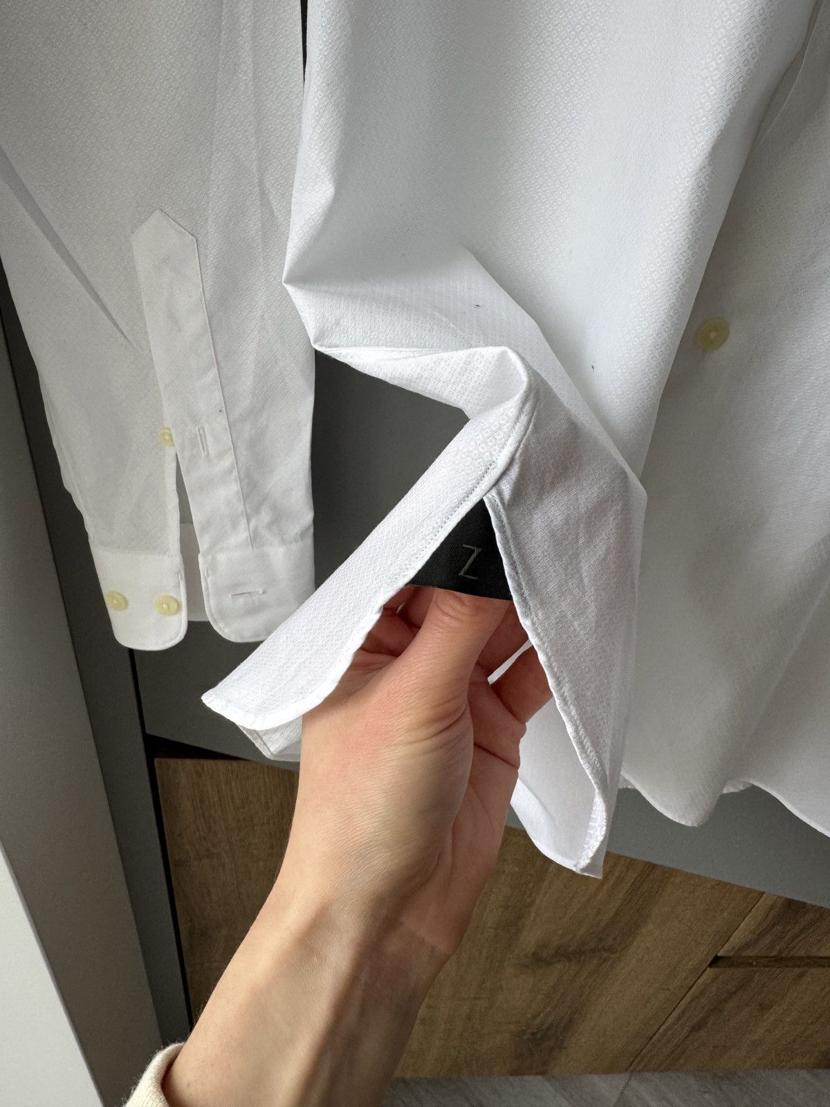Ermenegildo Zegna × Z Zegna Z Zegna Classic White Cotton Slim Shirt Size 40 Size US XS / EU 42 / 0 - 4 Thumbnail