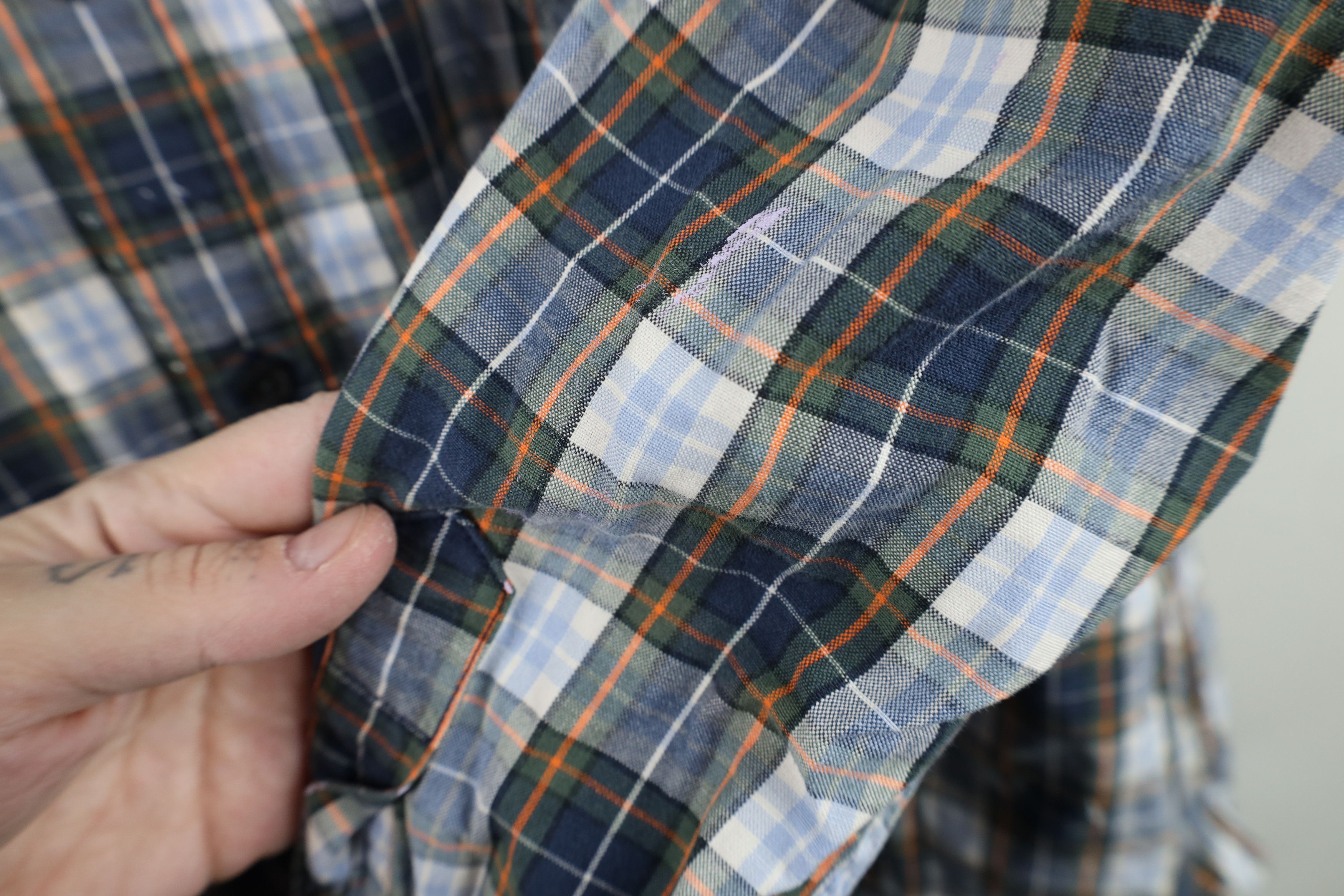Gap Vintage 90s Gap Heavy Baggy Collared Button Down Shirt Plaid Size US XL / EU 56 / 4 - 9 Thumbnail