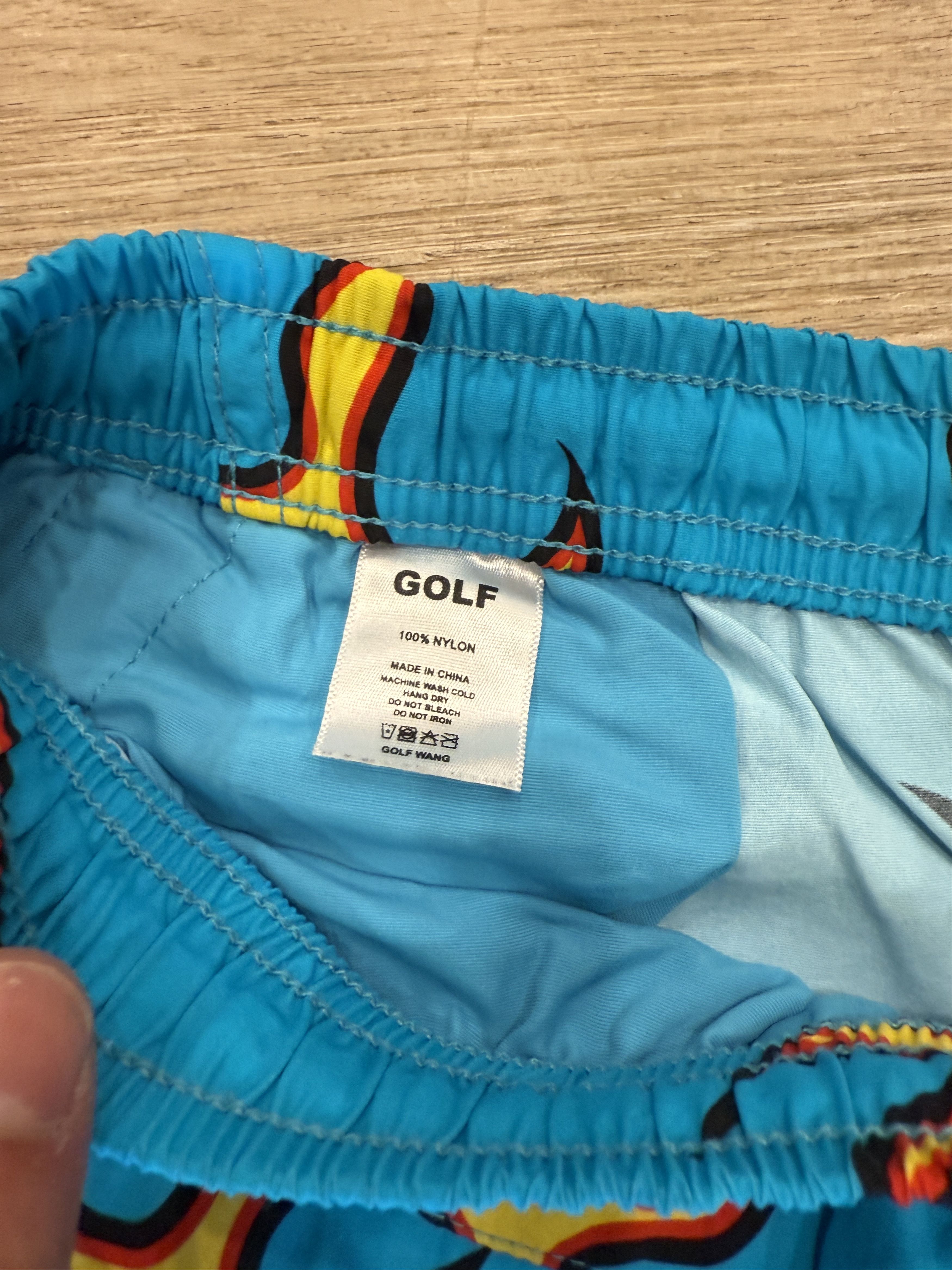 Golf Wang Flames Shorts Size US 30 / EU 46 - 3 Thumbnail