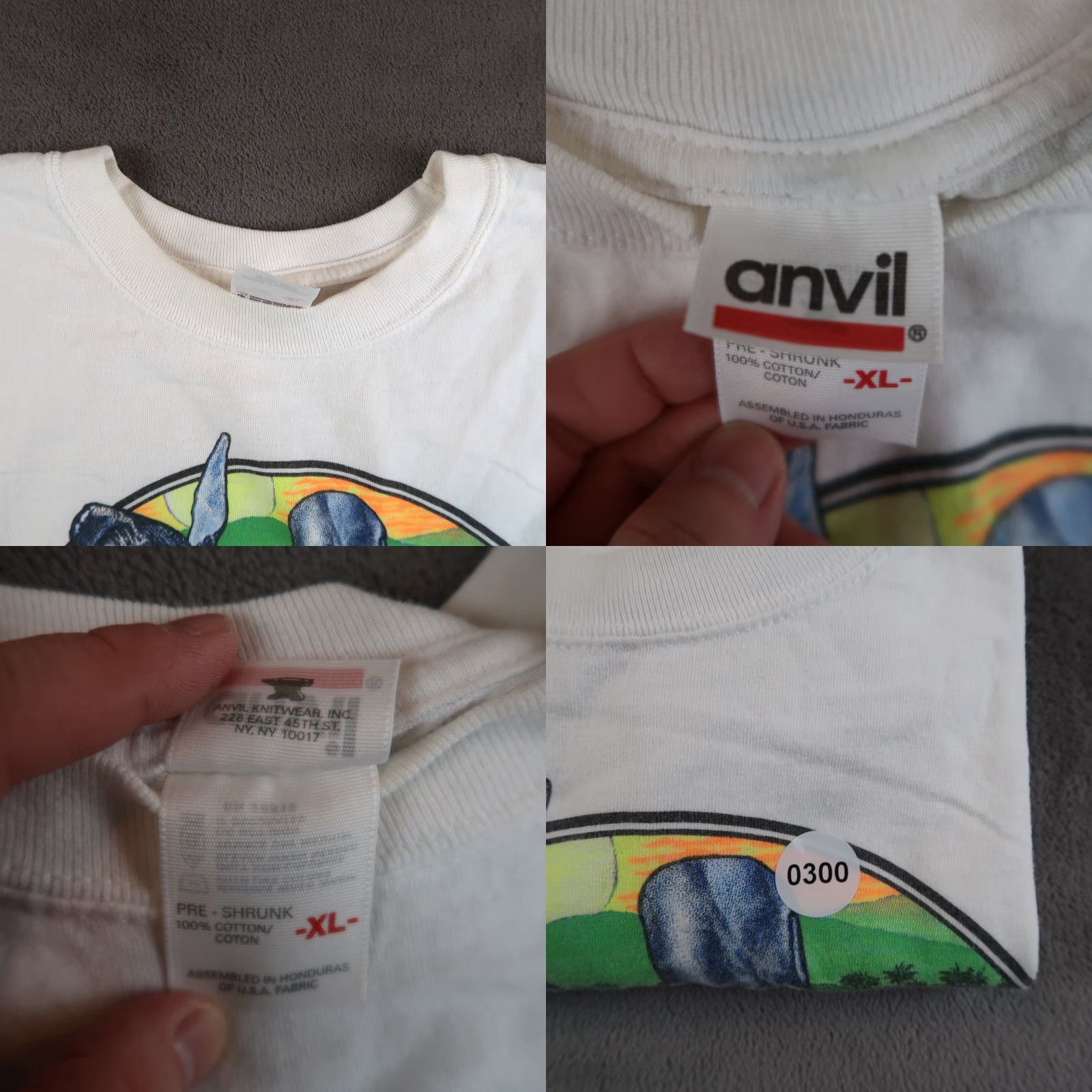 Anvil VINTAGE Dan McSweeney's Whale Watch Hawaii Surf Long Sleeve T-Shirt XL White Mens Graphic Print Cotton Crew Neck 2000s Size US XL / EU 56 / 4 - 8 Thumbnail