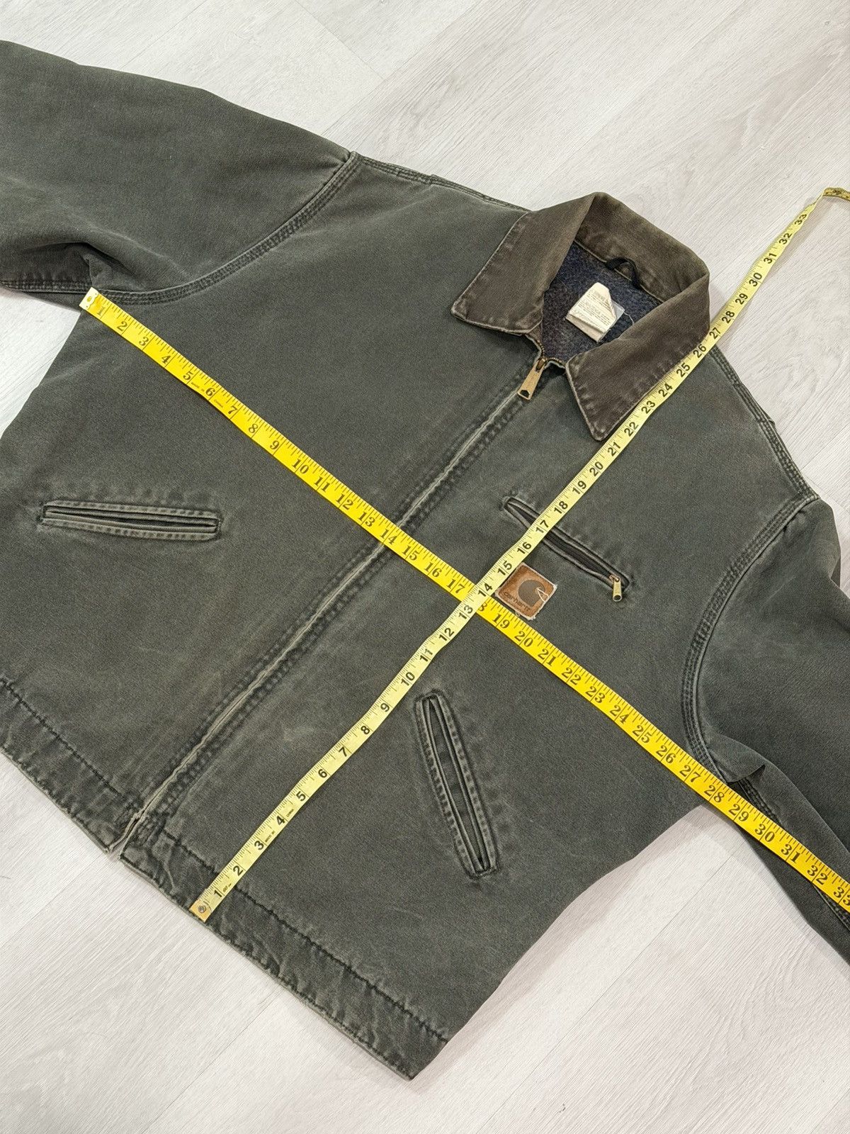 Carhartt Vintage 2001 Carhartt Detroit Jacket J97MOS MossGreen XL USA Size US XL / EU 56 / 4 - 13 Thumbnail