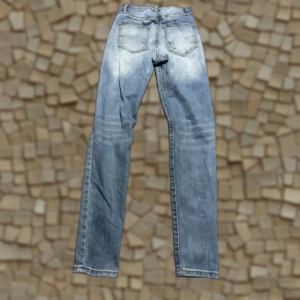 Fashion Nova Fashion Nova Jeans Women's Size 3 Blue Denim Skinny Distressed Pockets Womens Size 26" / US 2 / IT 38 - 1 Thumbnail