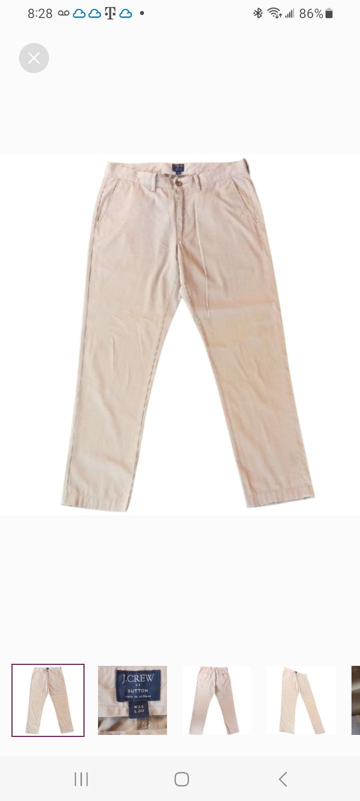 J.Crew J.CREW SUTTON Brown Pants Size US 32 / EU 48 - 1 Thumbnail