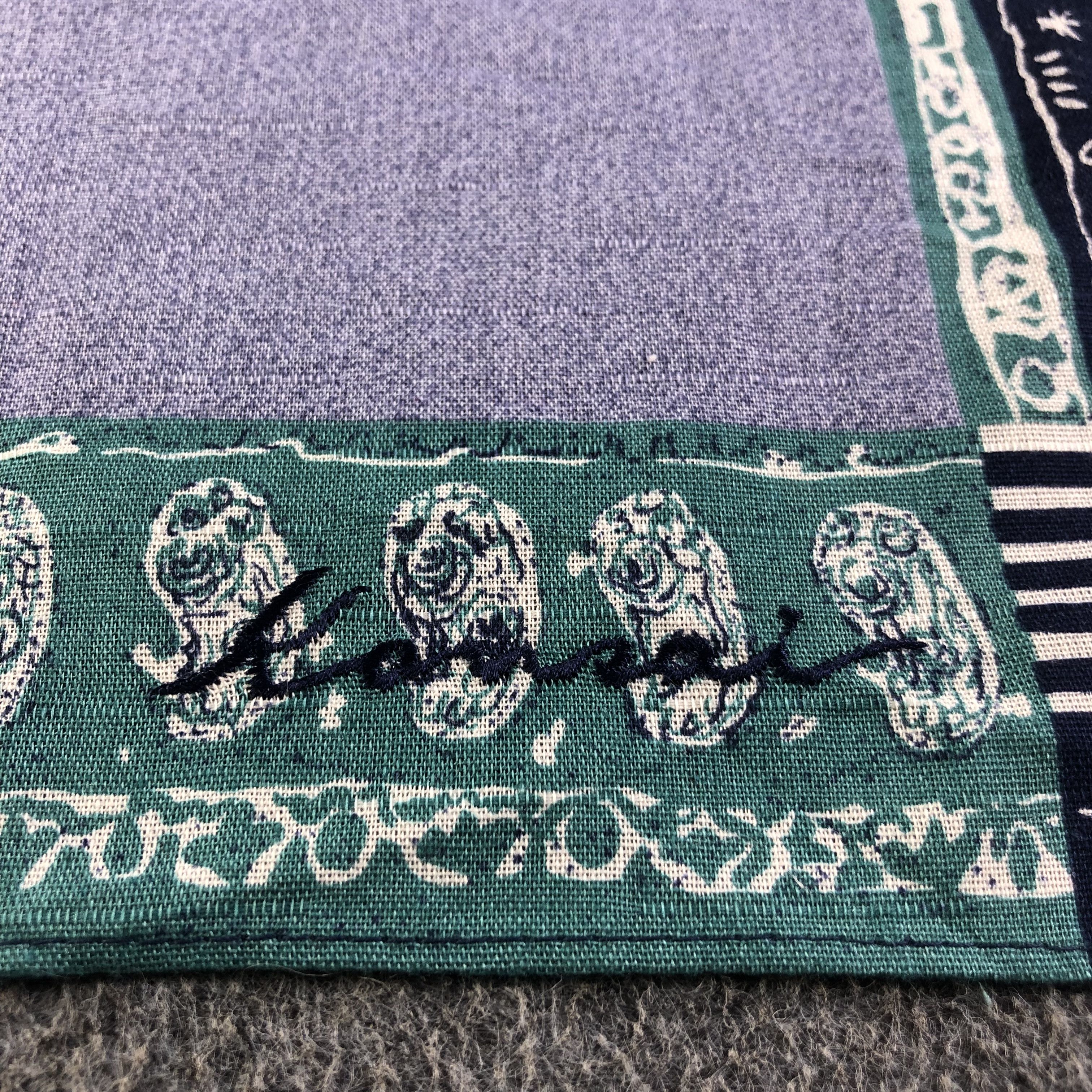 Kansai Yamamoto × Vintage Kansai Handkerchief Neckerchief Bandana H2311 Size ONE SIZE - 5 Thumbnail