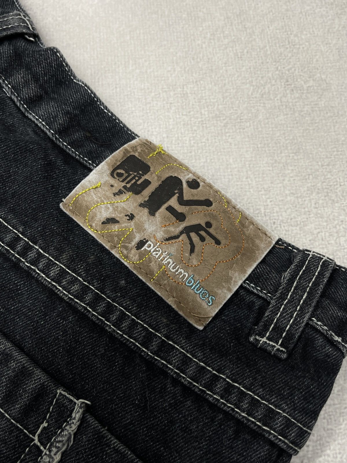 Fubu Rare Vintage Platinum FUBU Muhammad Ali Baggy Jeans Big Logo Size US 38 / EU 54 - 6 Thumbnail