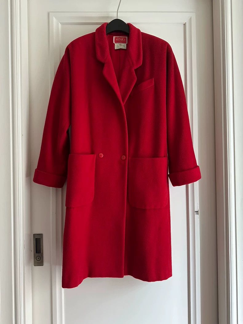Kenzo KENZO Thick wool coat Size S / US 4 / IT 40 - 3 Thumbnail