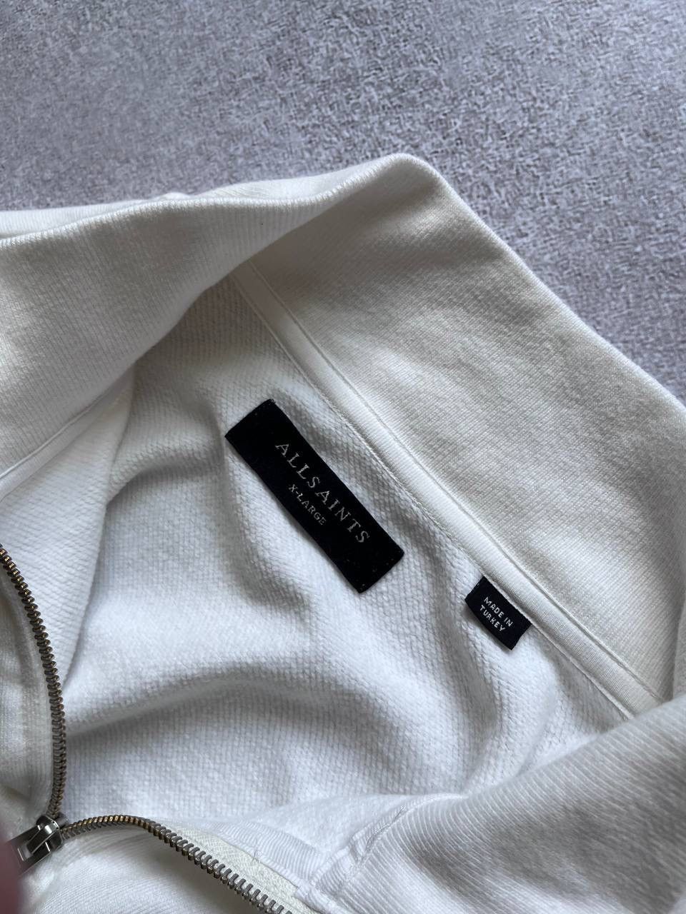 Allsaints × Vintage Vintage Allsaints 1/3 Zip Cotton Sweatshirt XL Size US XL / EU 56 / 4 - 3 Thumbnail