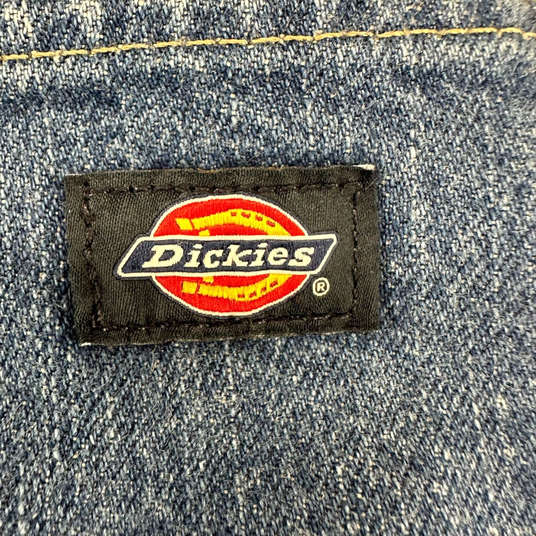 Dickies Dickies Jeans Mens 34x34 Blue Carpenter Relaxed Straight Medium Wash Distressed 5-Pocket Denim Cotton Blend Regular Inseam 34 Logo Vintage Retro Mens Size US 34 / EU 50 - 6 Thumbnail
