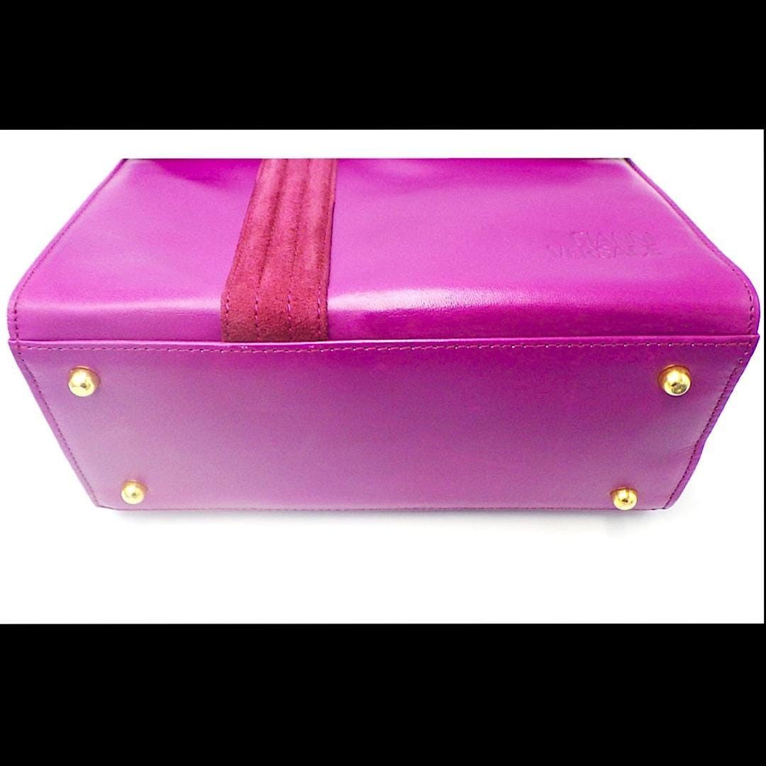 Versace Vintage Gianni Versace pink smooth and suede leather handbag Size ONE SIZE - 5 Thumbnail