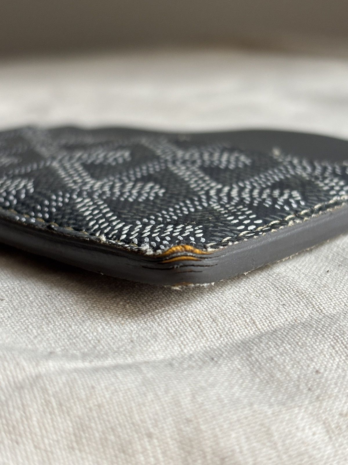 Goyard Goyard Saint-Sulpice Card Wallet *Authenticated* Gray Size ONE SIZE - 7 Thumbnail