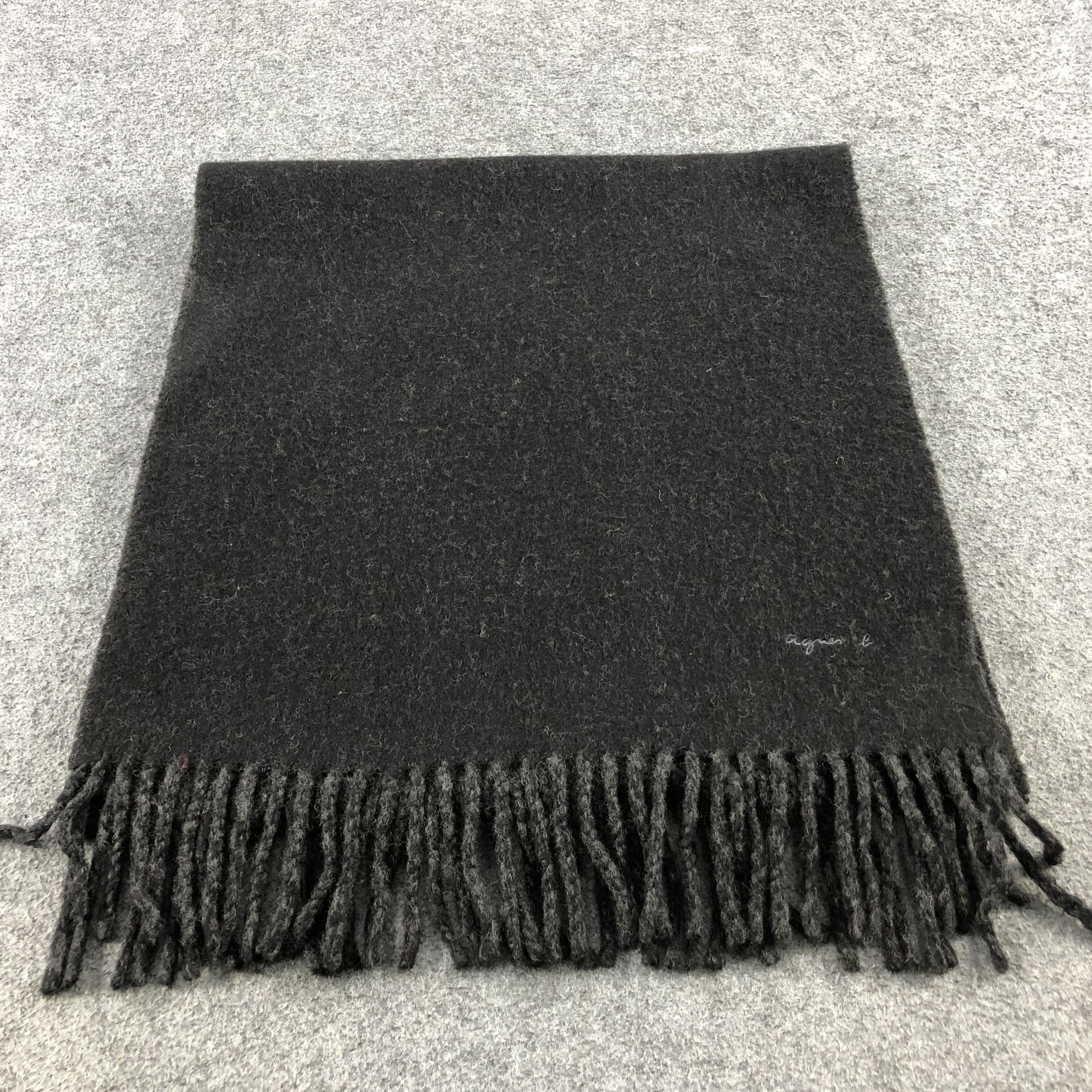 agnes b. Agnes B. Plain Wool Scarf Muffler V720 Size ONE SIZE - 2 Thumbnail