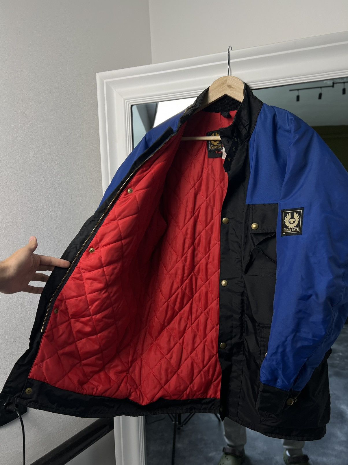 Belstaff Vintage Belstaff Formula 750 Moto Jacket Blue Black M/L Size US M / EU 48-50 / 2 - 9 Thumbnail