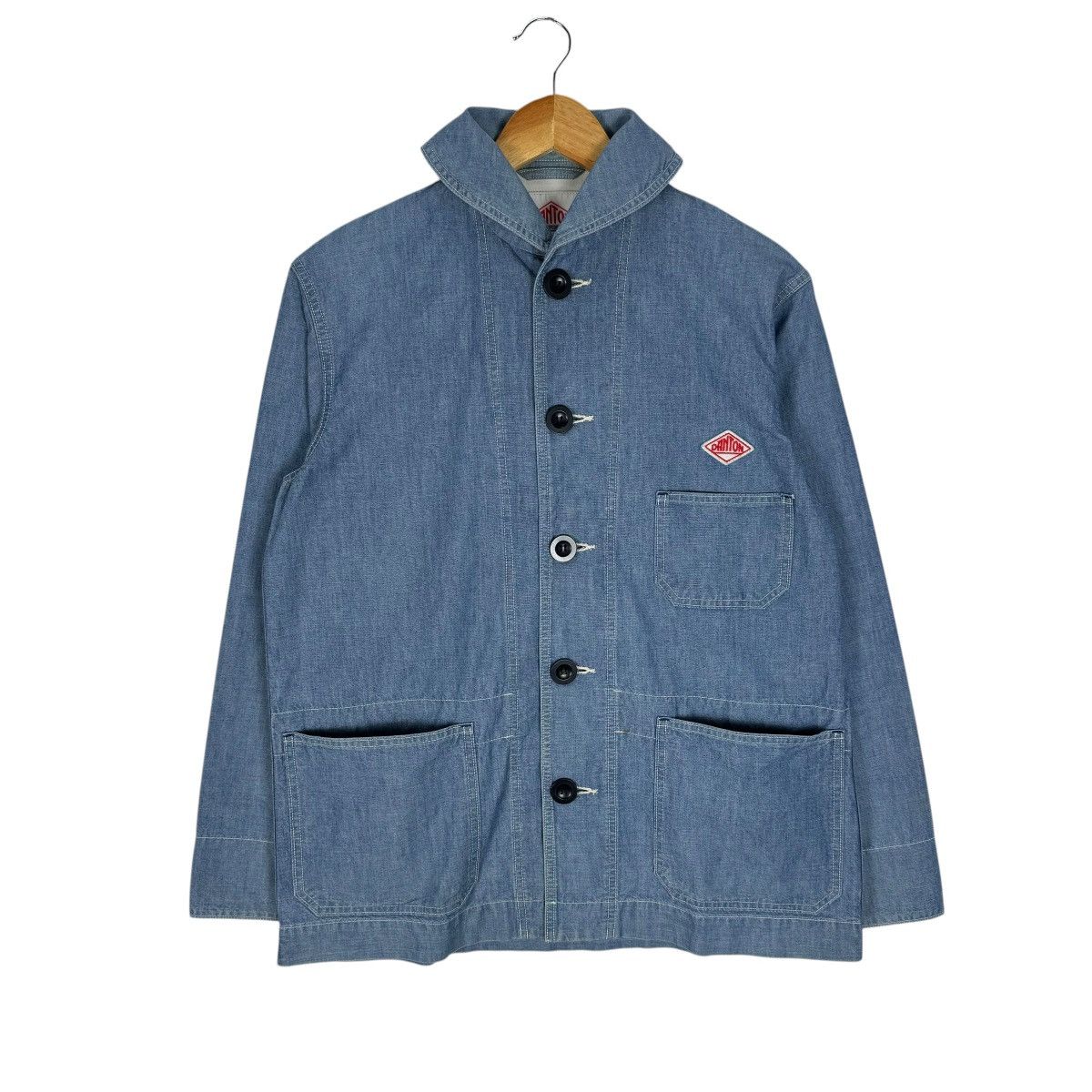 Danton × Japanese Brand ⚡️DANTON SHAWL COLLAR FRENCH CHORE JACKET Size US M / EU 48-50 / 2 - 1 Thumbnail