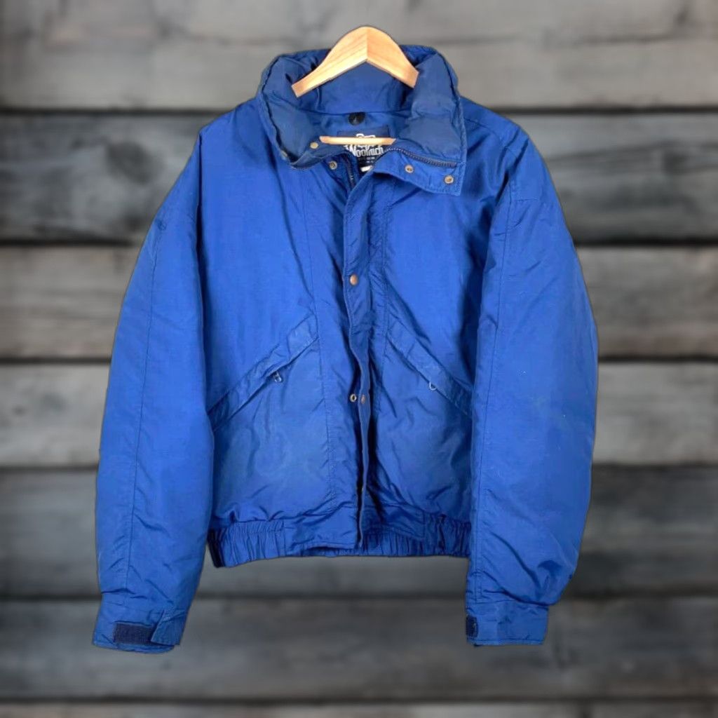 Vintage VINTAGE Woolrich Down Insulated Zip Up Jacket Mens Large Blue Puffer USA Made Bomber Jacket Size US L / EU 52-54 / 3 - 1 Thumbnail
