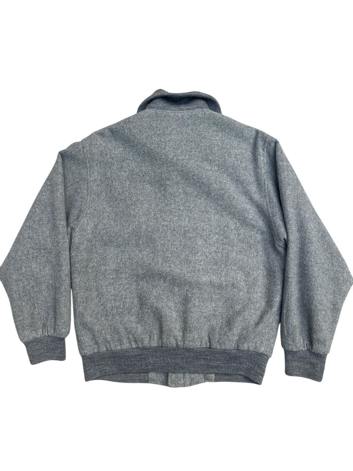 Vintage Sing Royal Vintage Wool Bomber Jacket Grey Size M Size US M / EU 48-50 / 2 - 2 Thumbnail