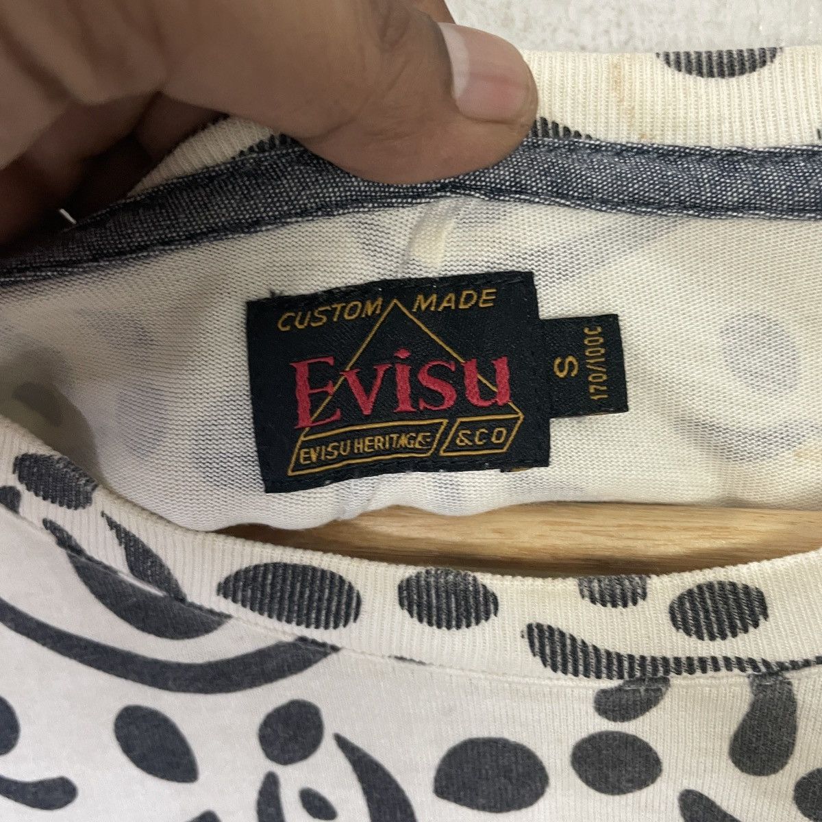 Evisu Vintage Evisu Fullprint Art Short Sleeve Tee Size US S / EU 44-46 / 1 - 5 Thumbnail