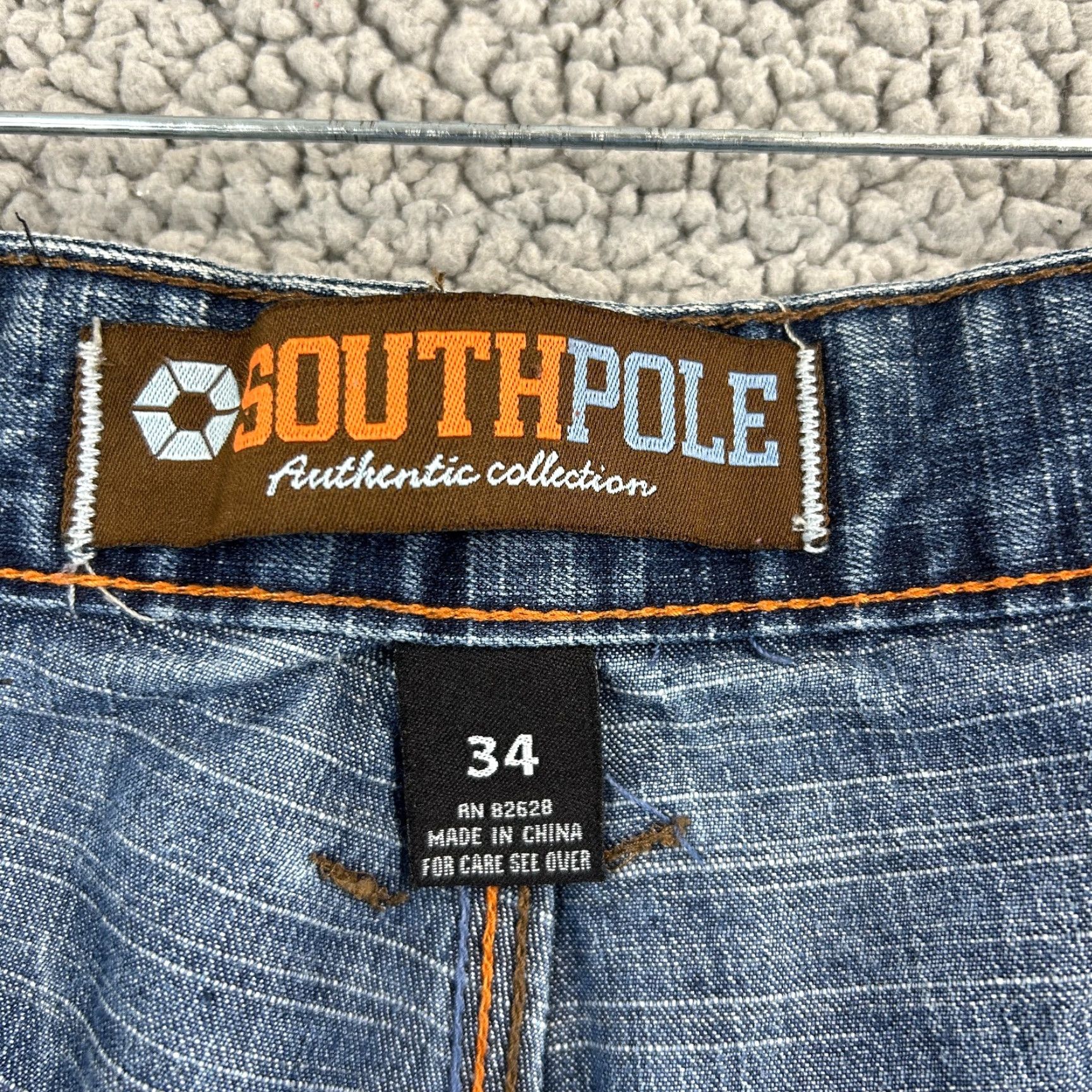 Southpole VINTAGE Southpole Jeans Men’s 34x30 Blue Wide-Leg 90s Hip Hop Skater Denim 5-Pocket Baggy Brand: Southpole (Mens) Jeans Size US 34 / EU 50 - 5 Thumbnail
