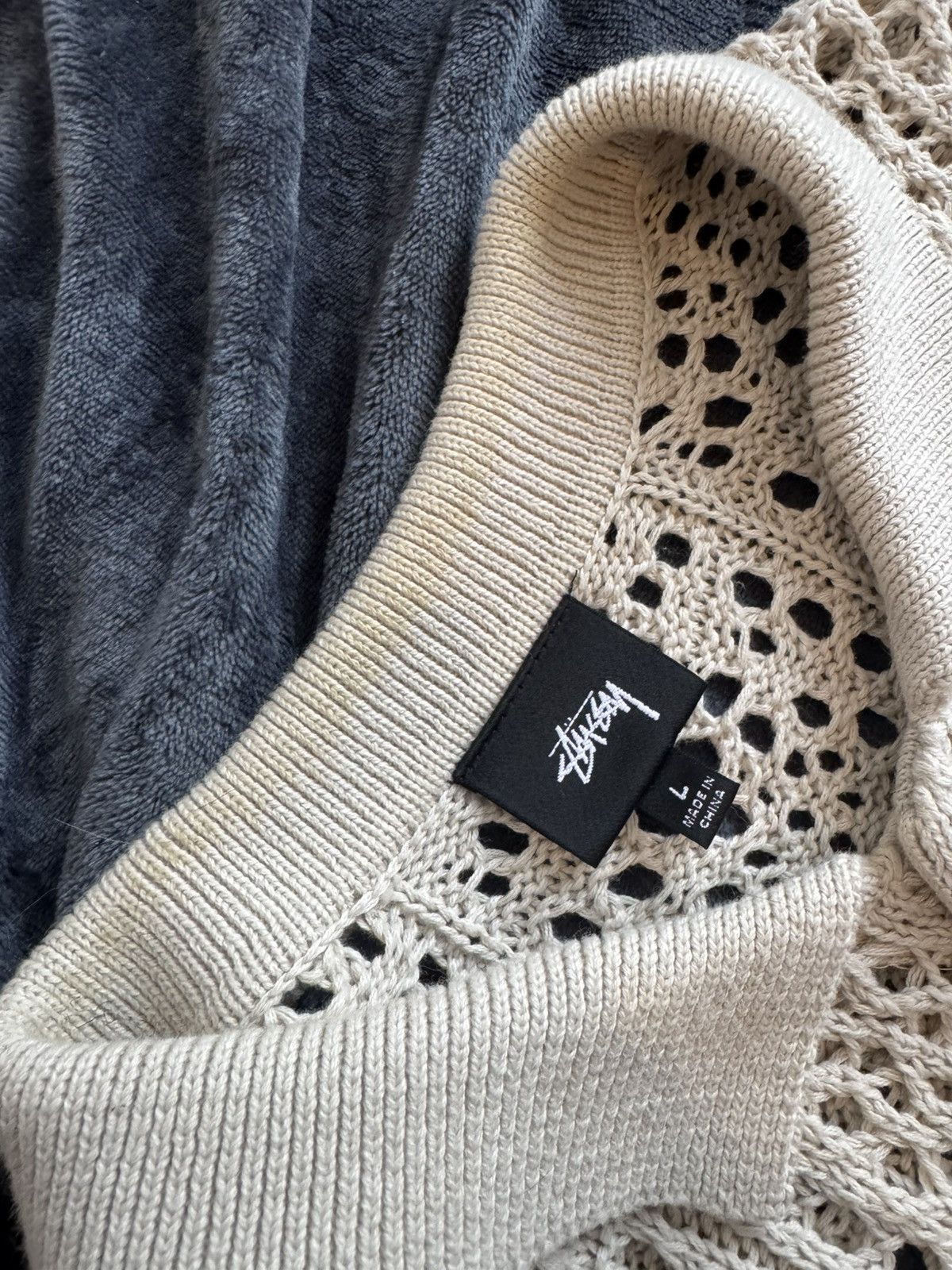 Stussy Stussy Crochet Shirt s22 RARE Size US L / EU 52-54 / 3 - 8 Thumbnail