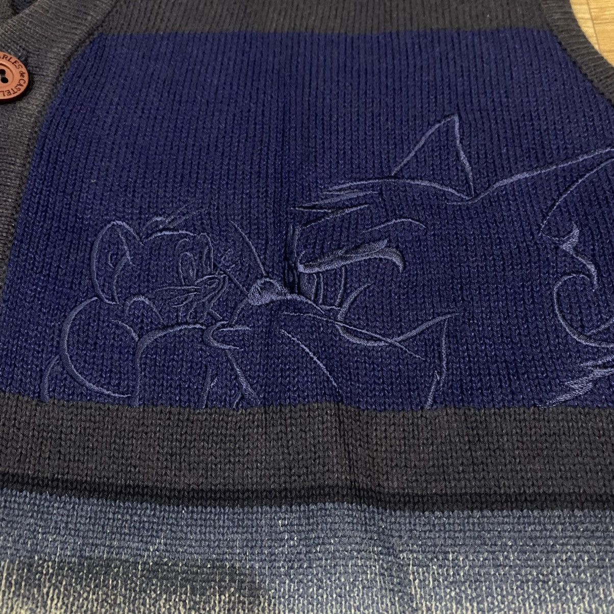 Jean Charles De Castelbajac 2000s Jean Charles de Castelabajac Tom&Jerry Vest Knitwear Size US L / EU 52-54 / 3 - 4 Thumbnail