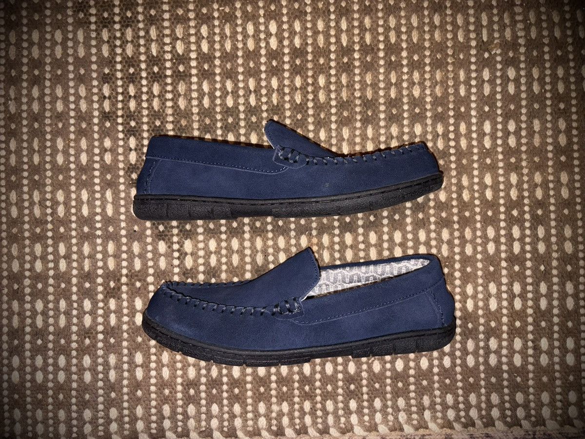 Lands' End Lands’ End Men’s Suede Moccasin Slippers Sz 9 Size US 9 / EU 42 - 2 Thumbnail