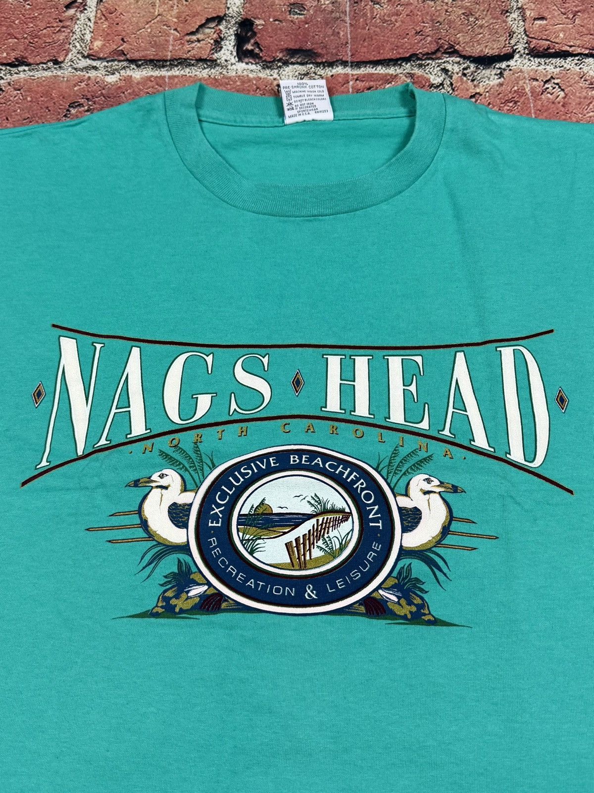 Other Vintage 90s Nags Head North Carolina Beach Single Stitch Tee Size US XL / EU 56 / 4 - 3 Thumbnail